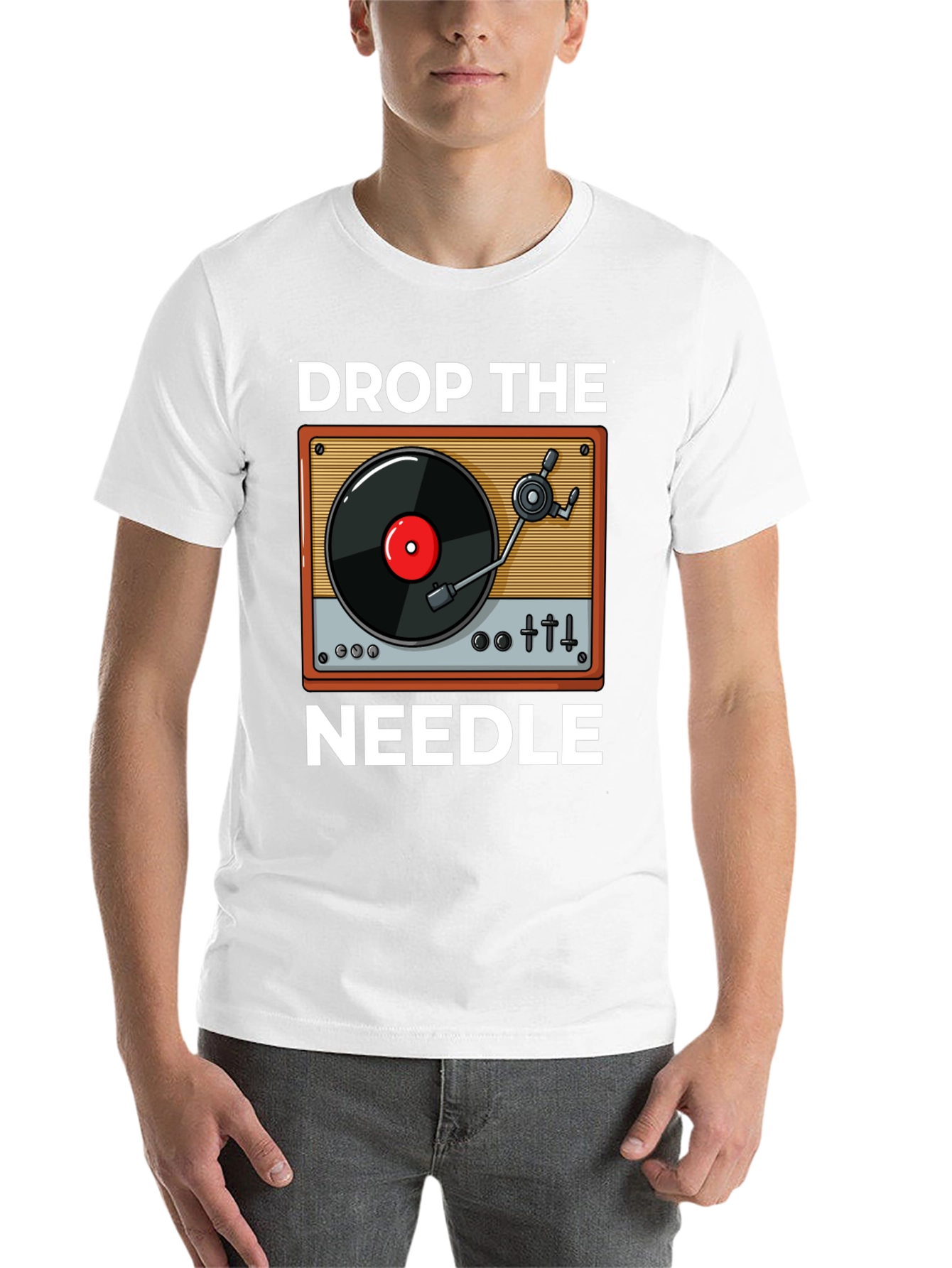 Black Drop the Needle Graphic T-Shirt view 14