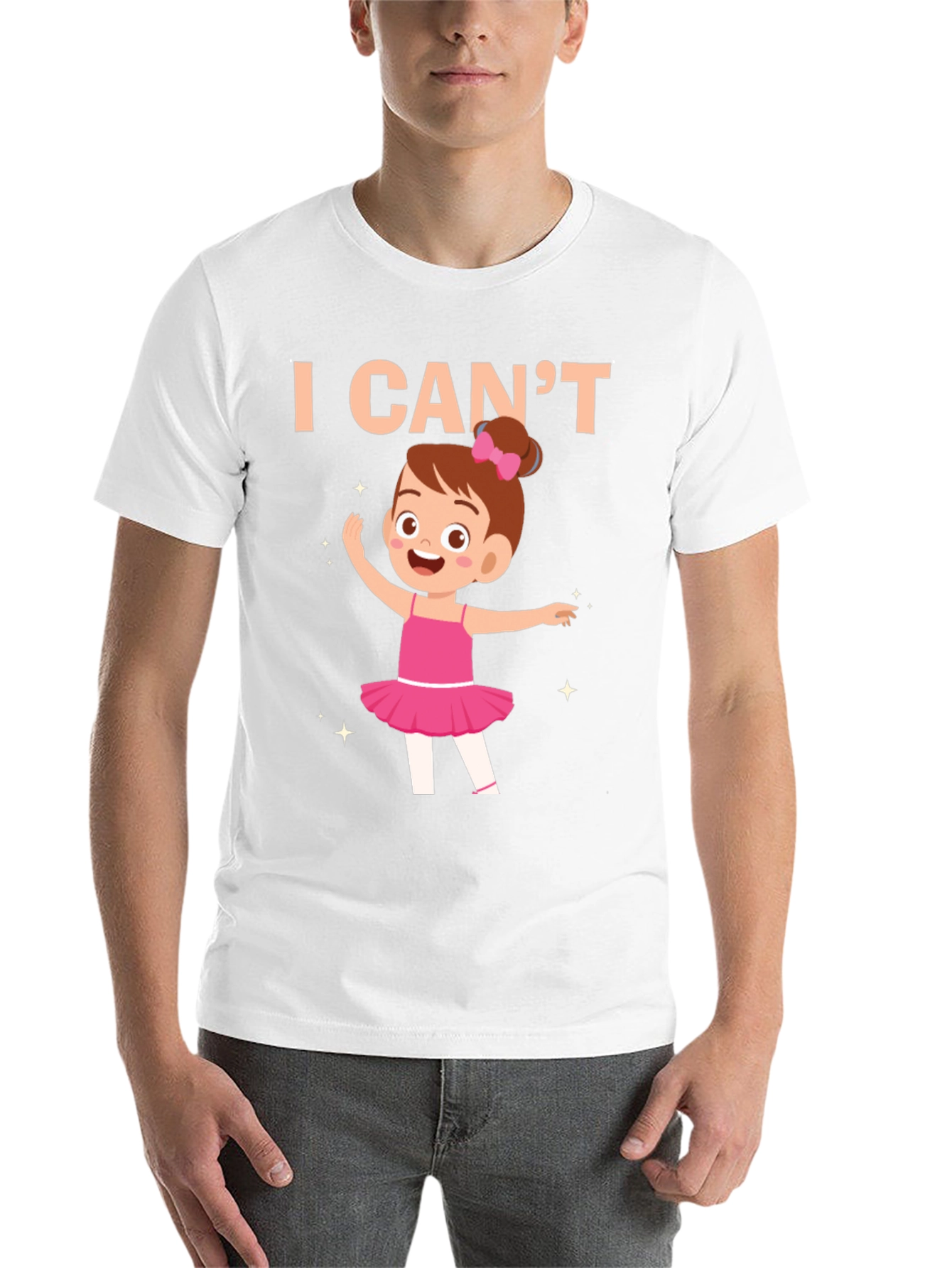 Black I Can't Ballerina Black T-Shirt view 14