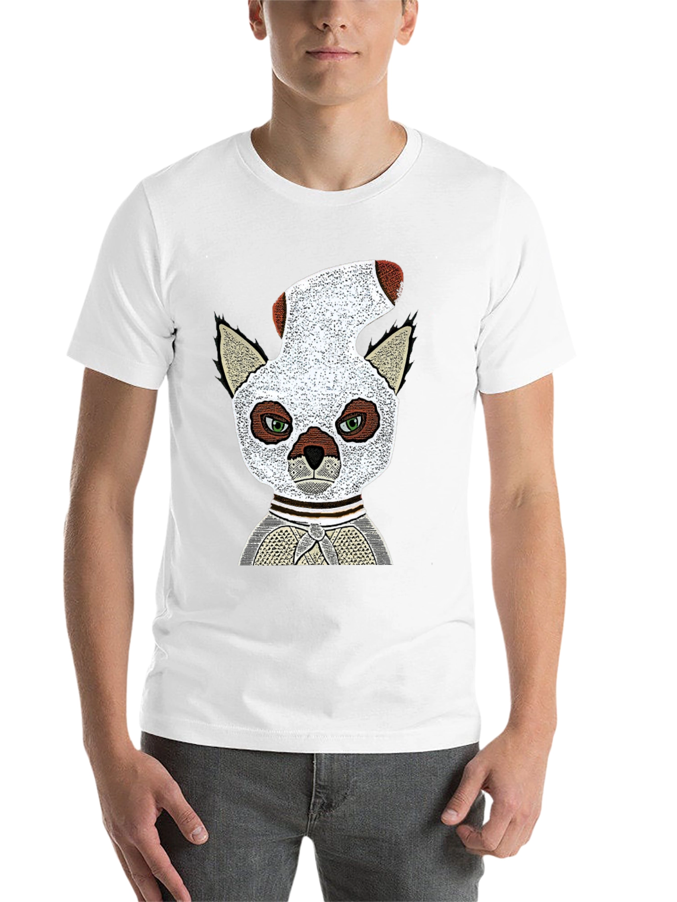 Black Lemur Sock-Head Graphic Tee - Unique, Comfy view 14
