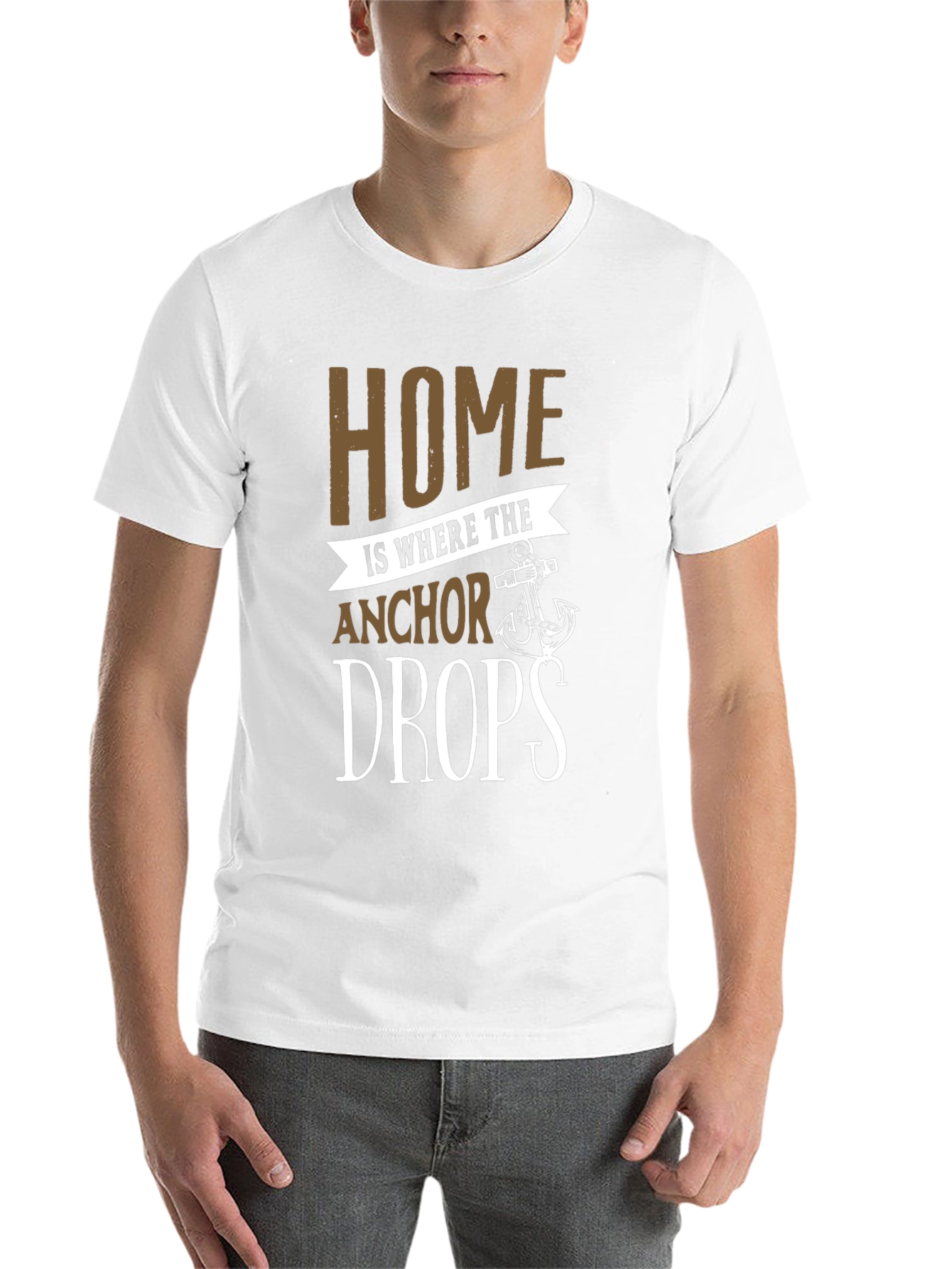 Black Home is Where the Anchor Drops T-Shirt view 14