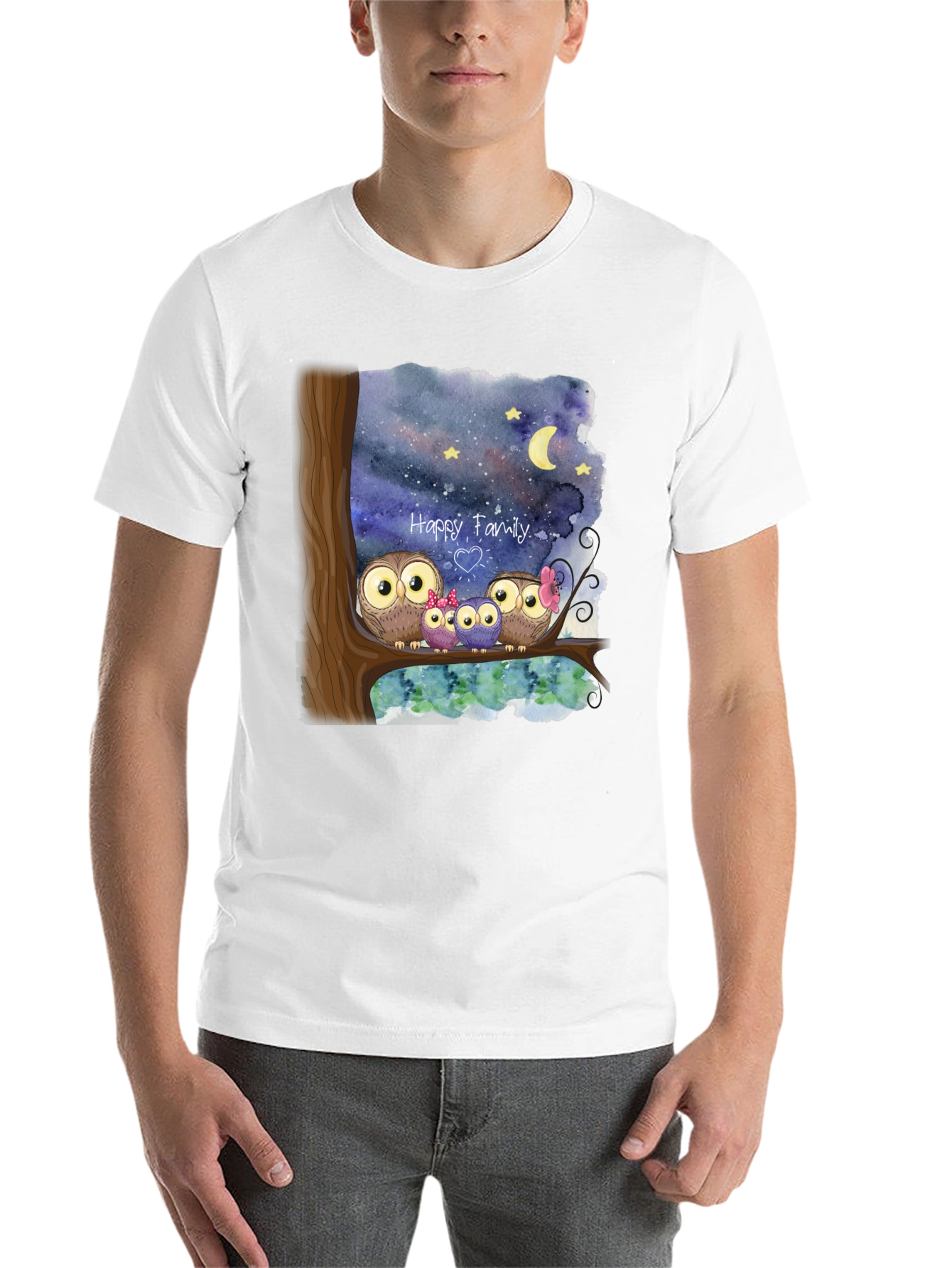 Owl Family T-Shirt - Happy Family Tee - 14
