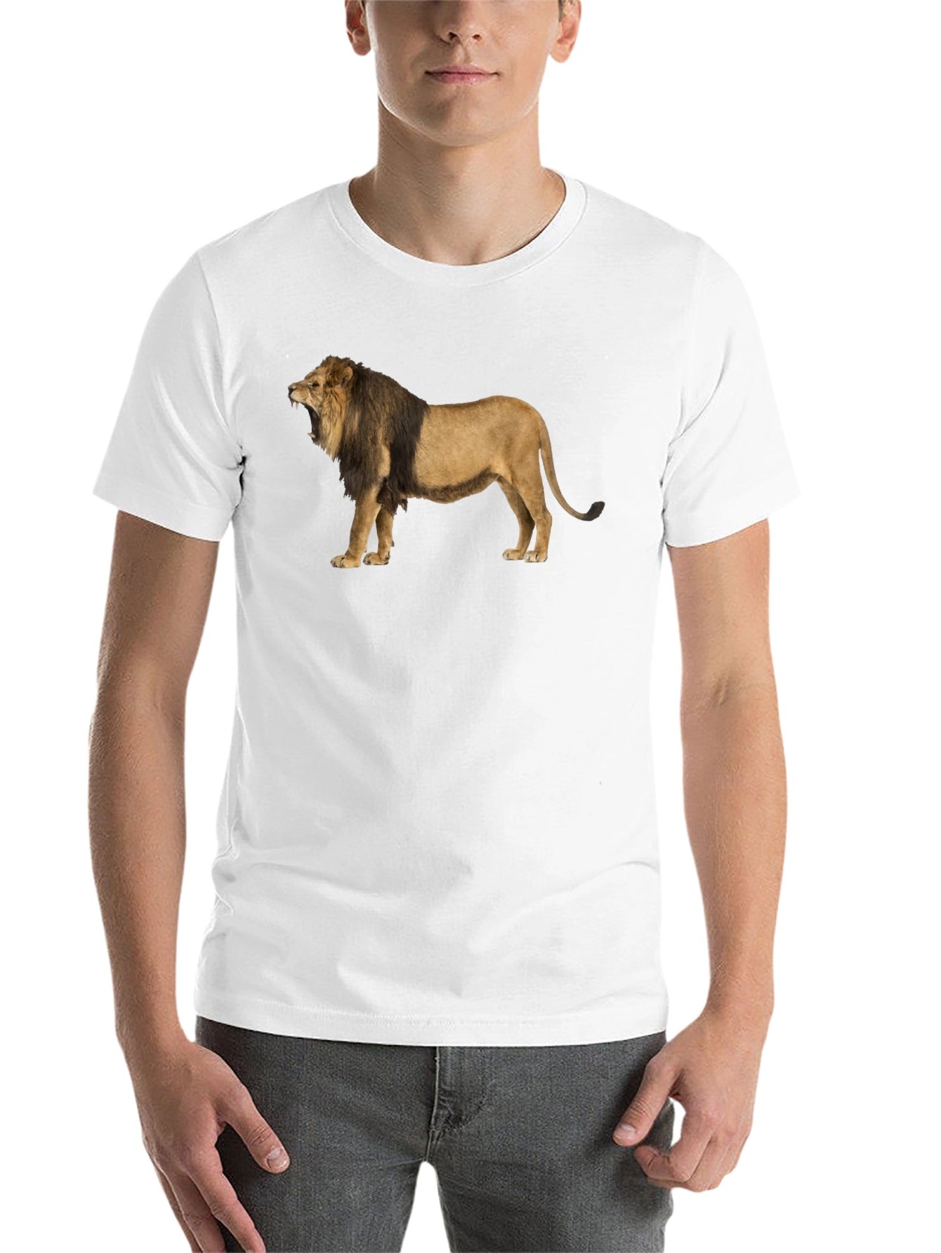 Black Lion Graphic Tee - Mens Black T-Shirt view 14