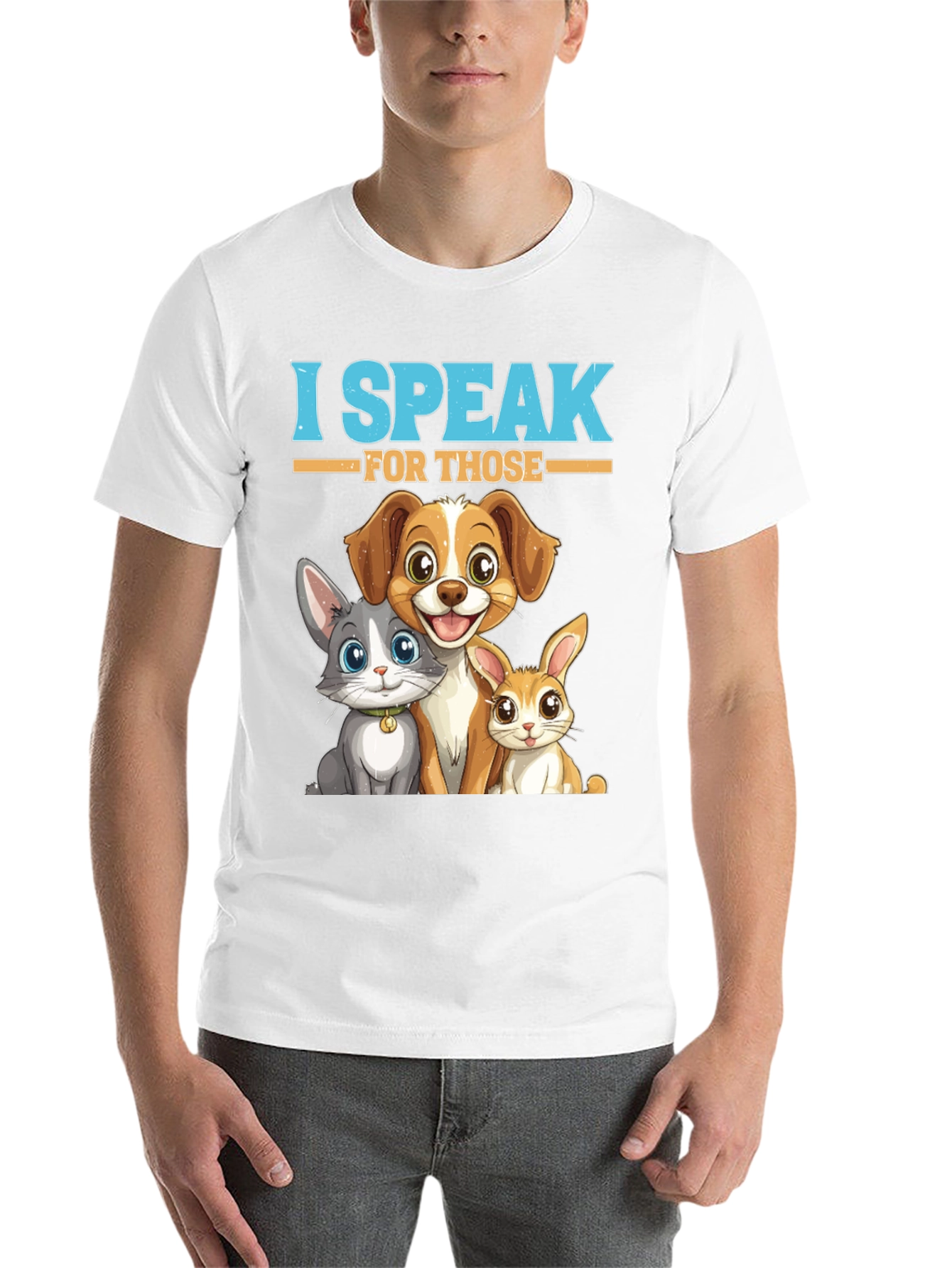 Black I Speak For Those Pet T-Shirt view 14
