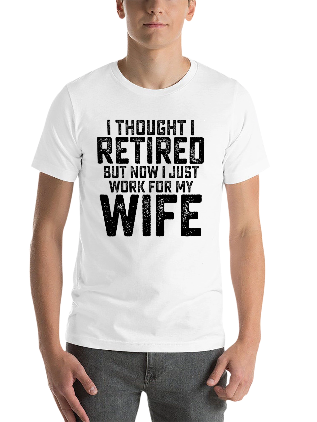 Black Retired, Now Working for Wife T-Shirt view 14