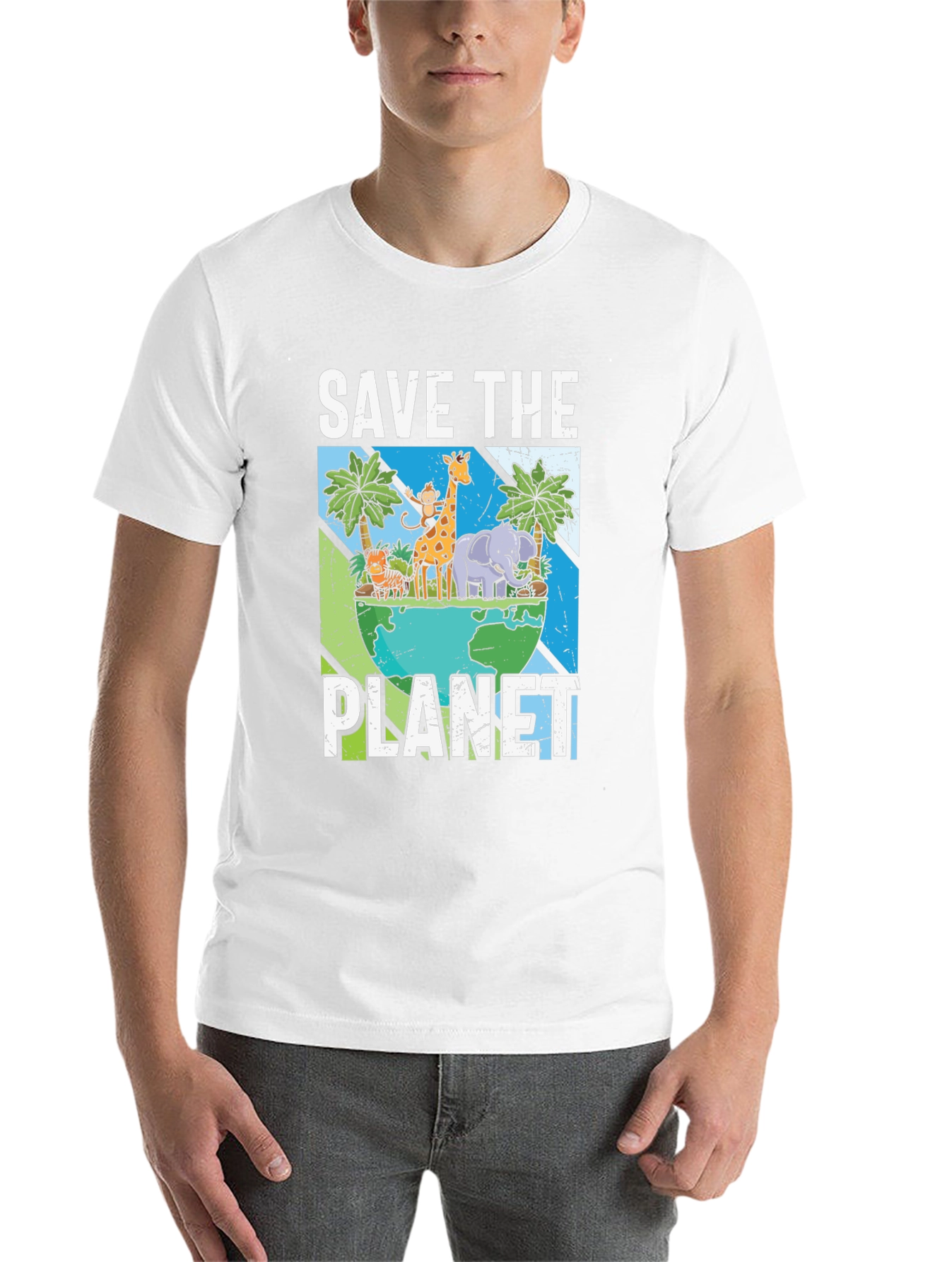 Black Save The Planet Graphic T-Shirt view 14