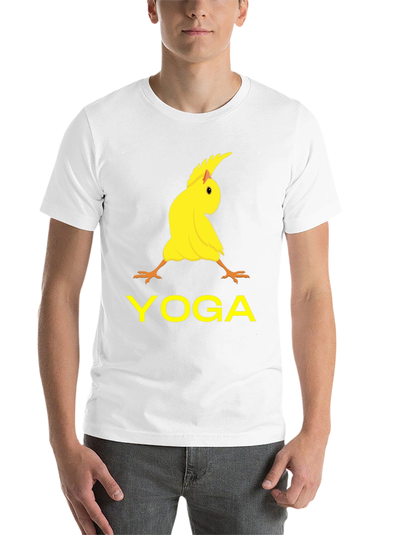 Black Yoga Cockatiel Black T-Shirt view 14