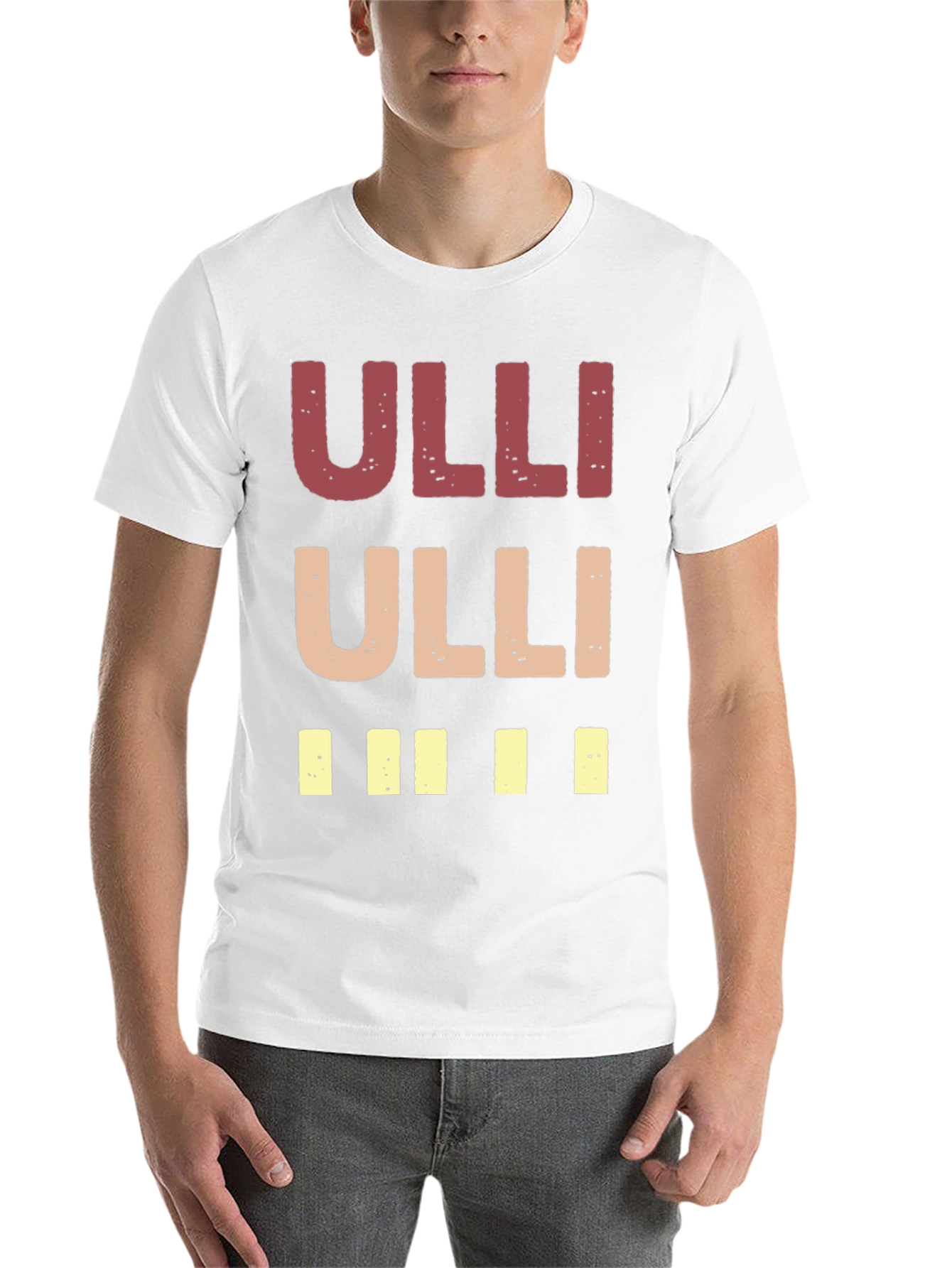 Black "Ulli" Graphic Print Crew Neck T-Shirt view 14
