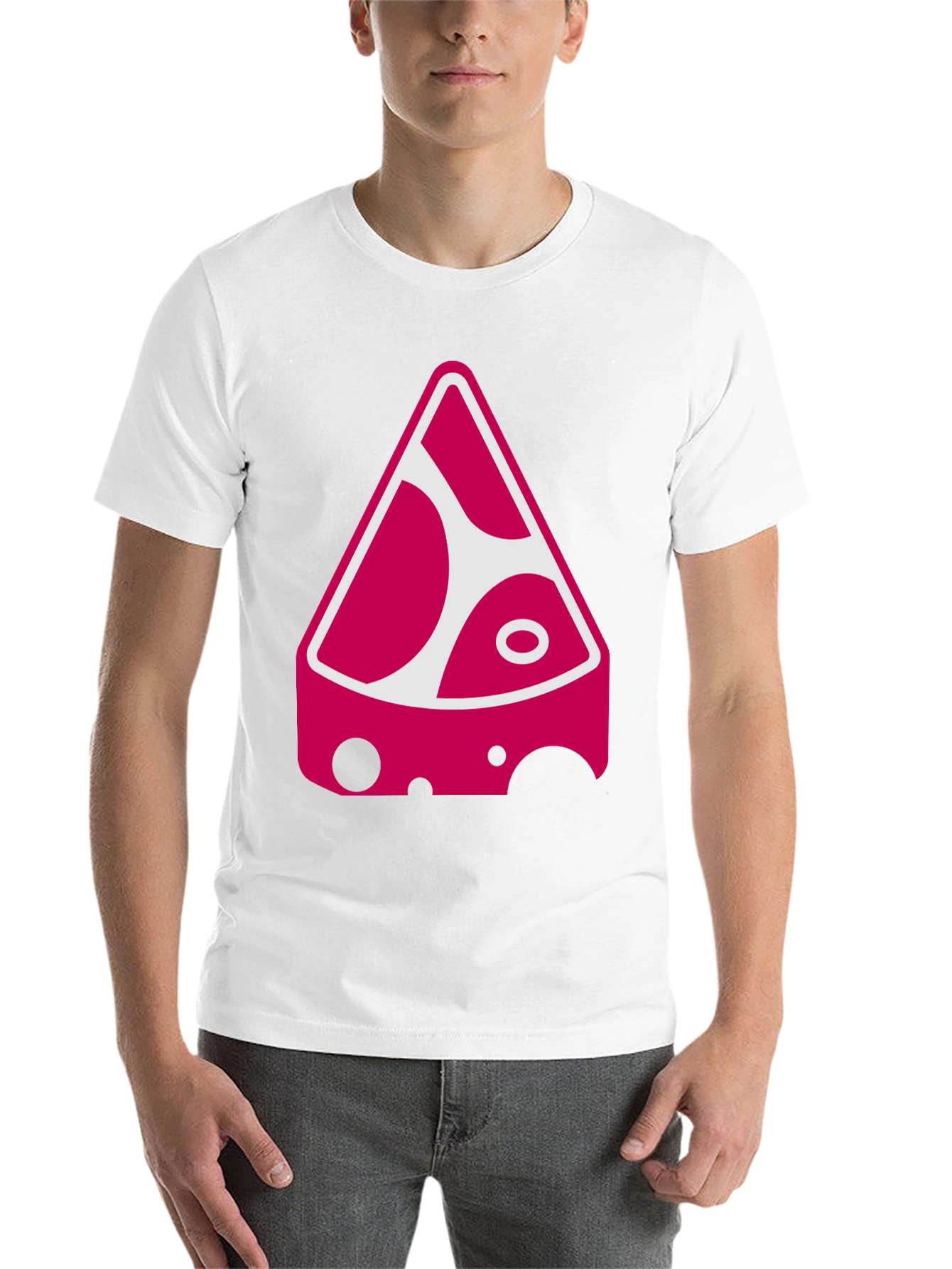 Black Funky Cheese Graphic Tee - Black Cotton Blend Shirt view 14