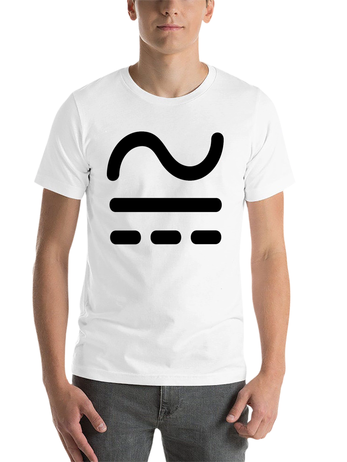 Black Black T-Shirt with Approximate Symbol view 14