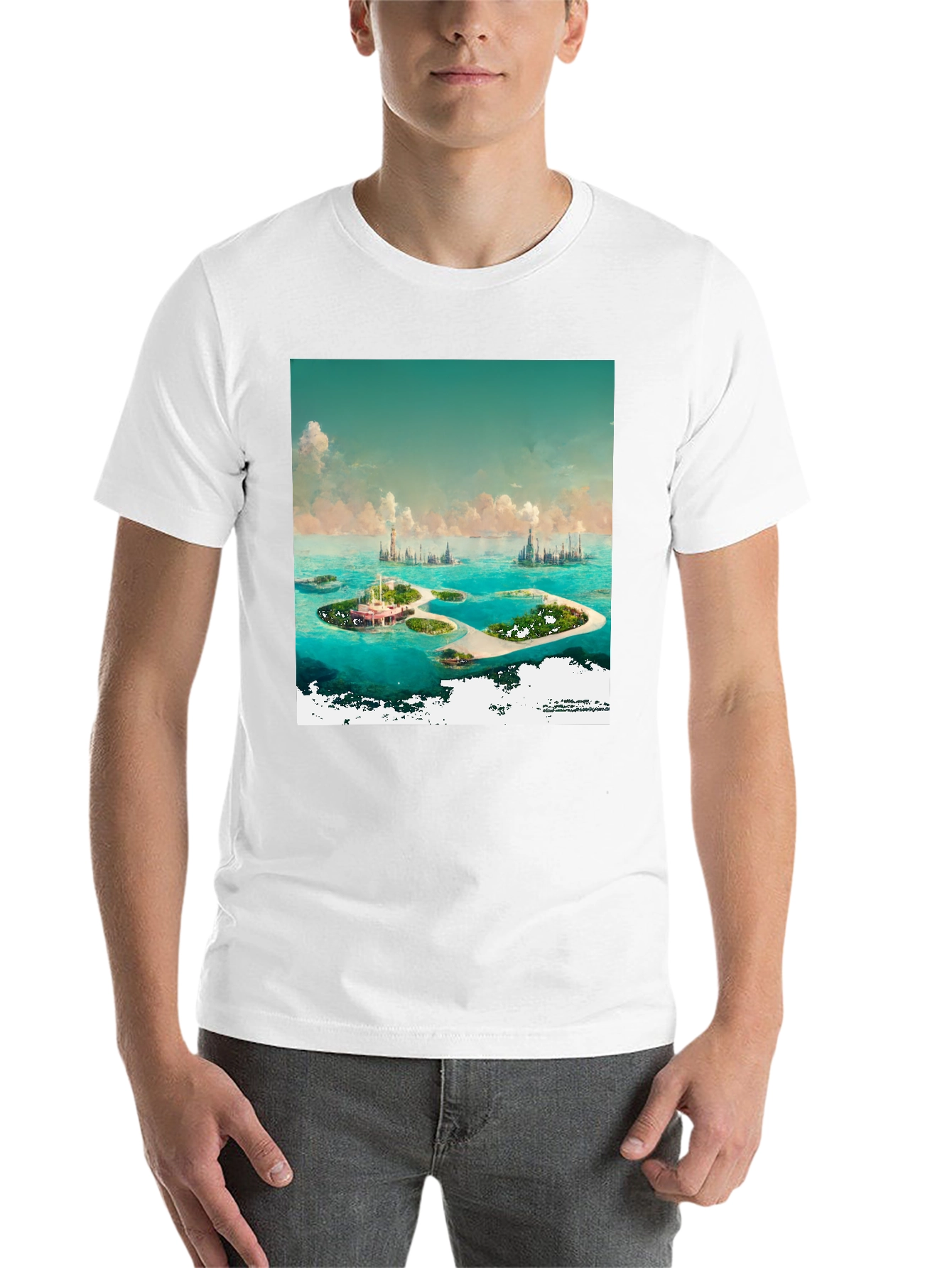 Black Island Paradise Graphic Tee - Coastal Dream view 14