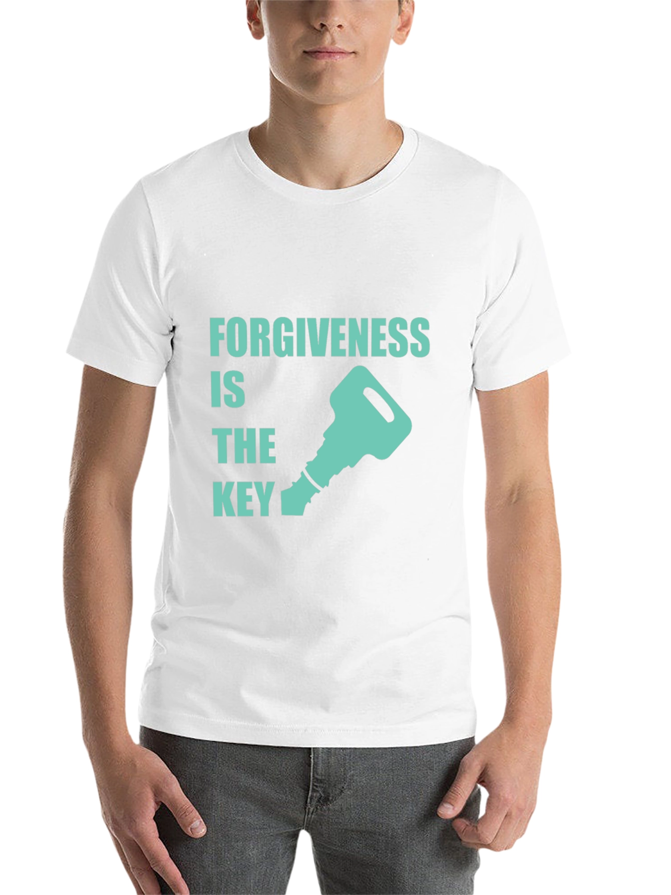 Black Forgiveness is the Key Graphic T-Shirt view 14