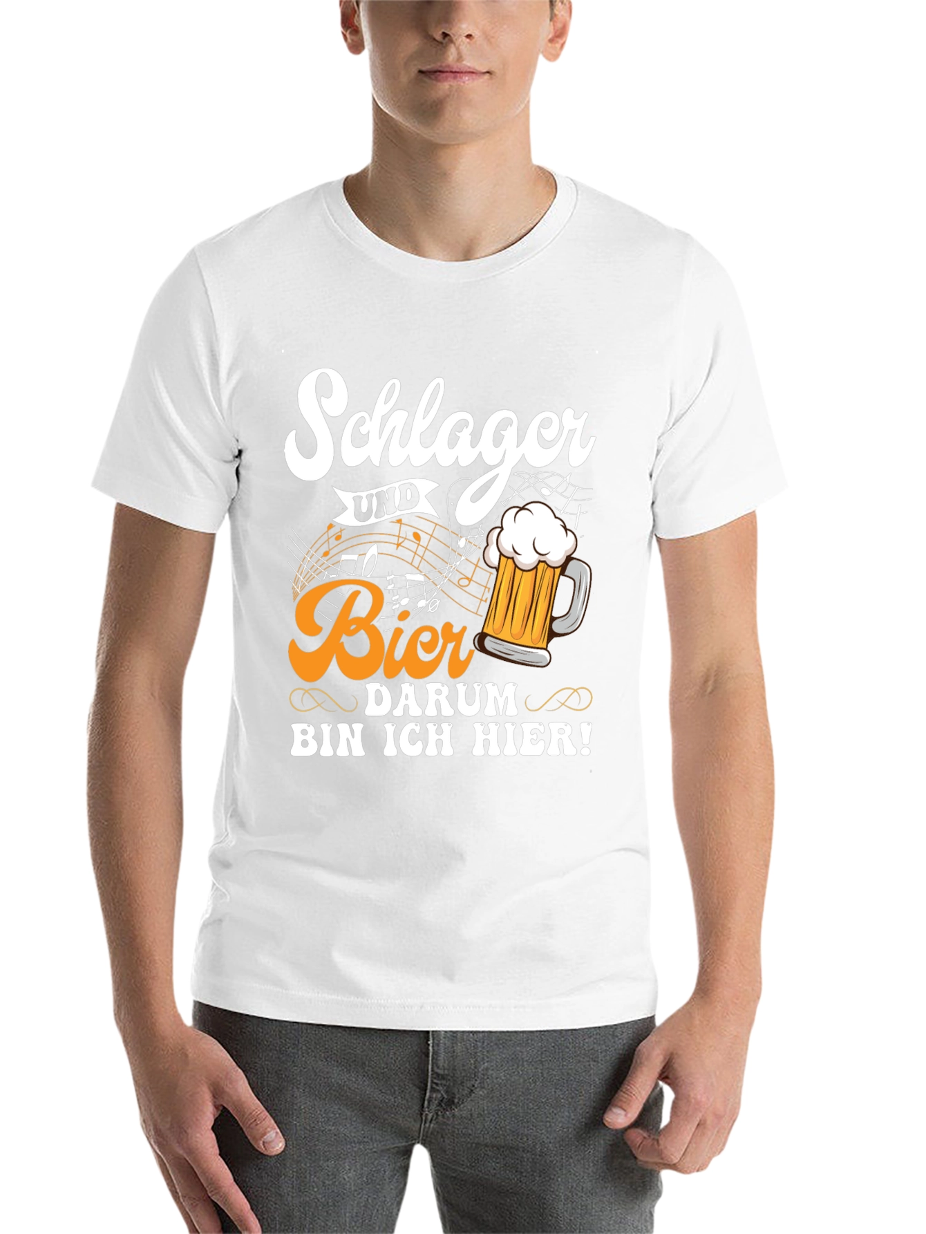 Black Schlager Und Bier T-Shirt view 14