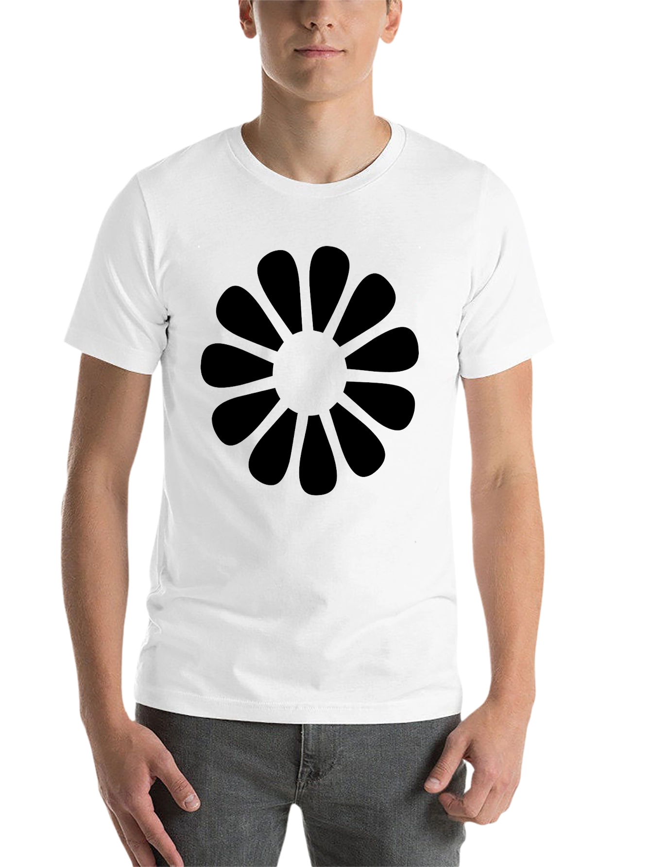 Black Black Flower Graphic Tee view 14
