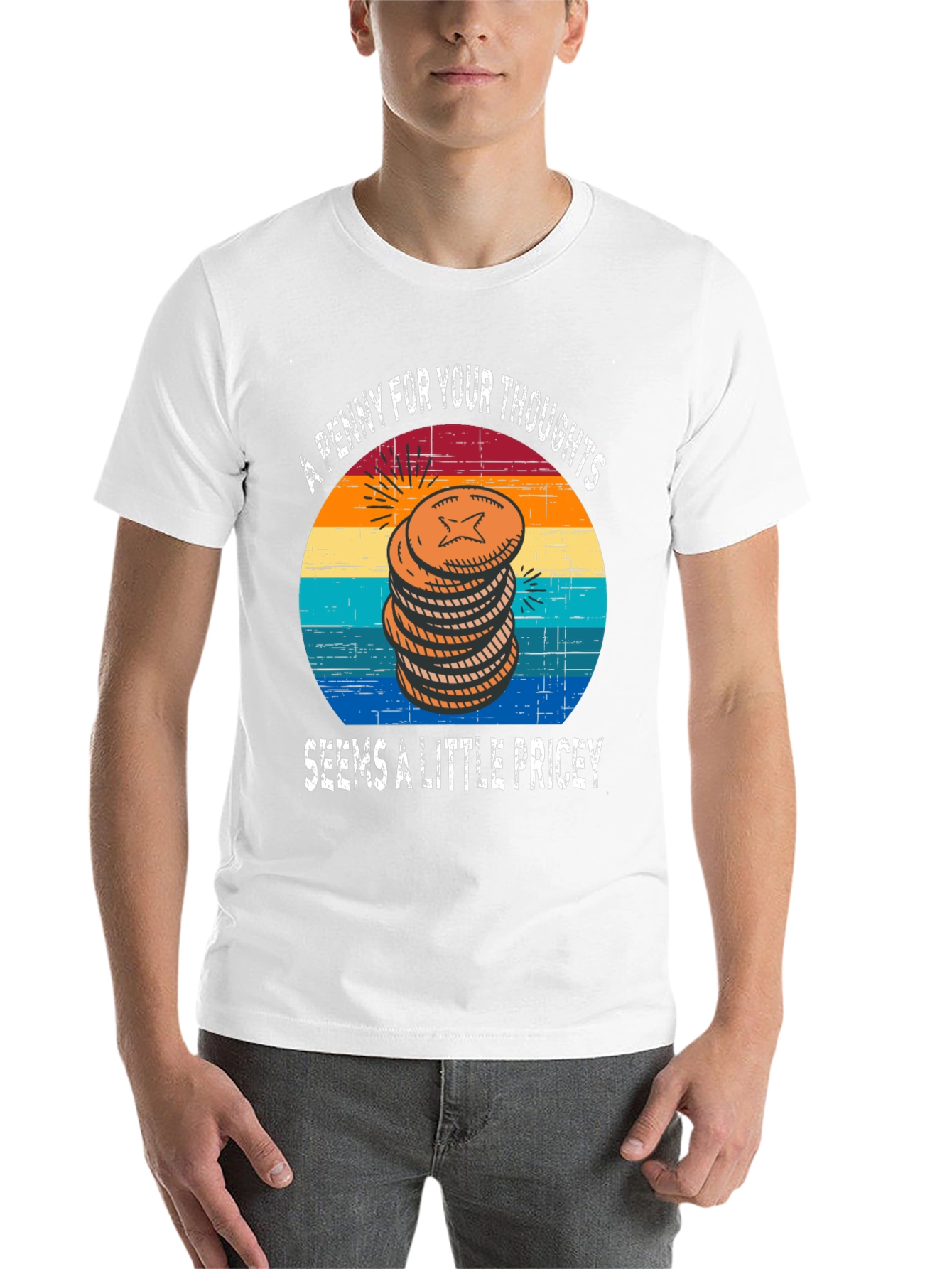 Black Penny for Your Thoughts Graphic Tee view 14