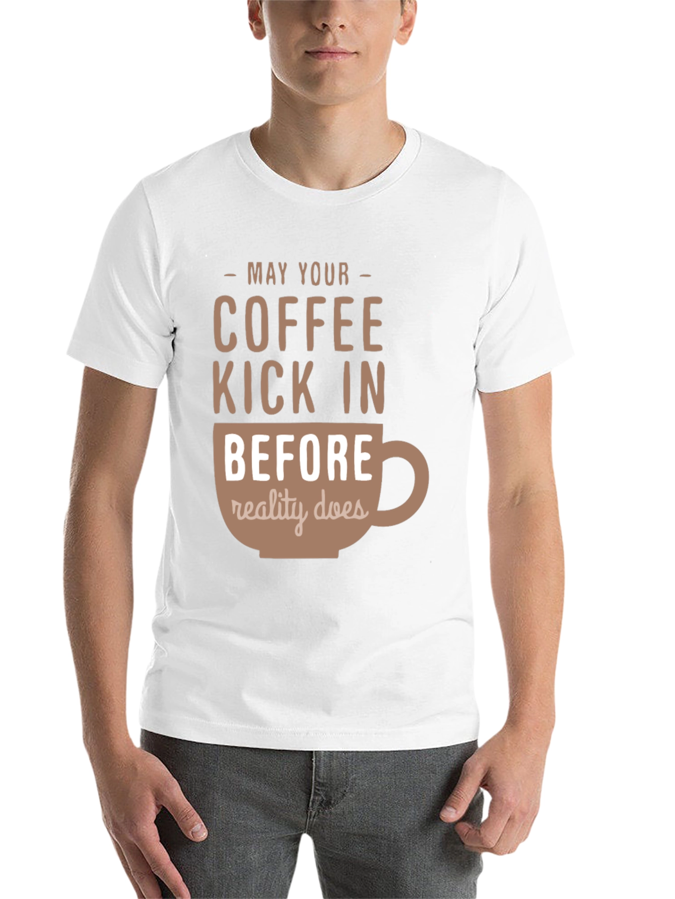 Black Coffee Kick In T-Shirt - Funny Caffeine Tee view 14