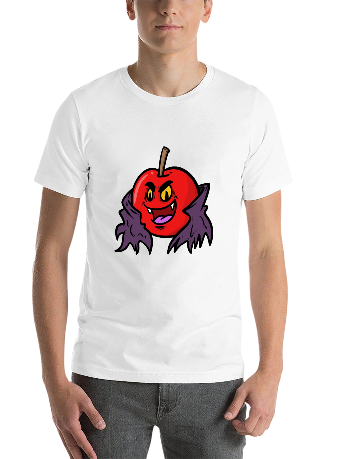 Black Vampire Apple Graphic Tee view 14