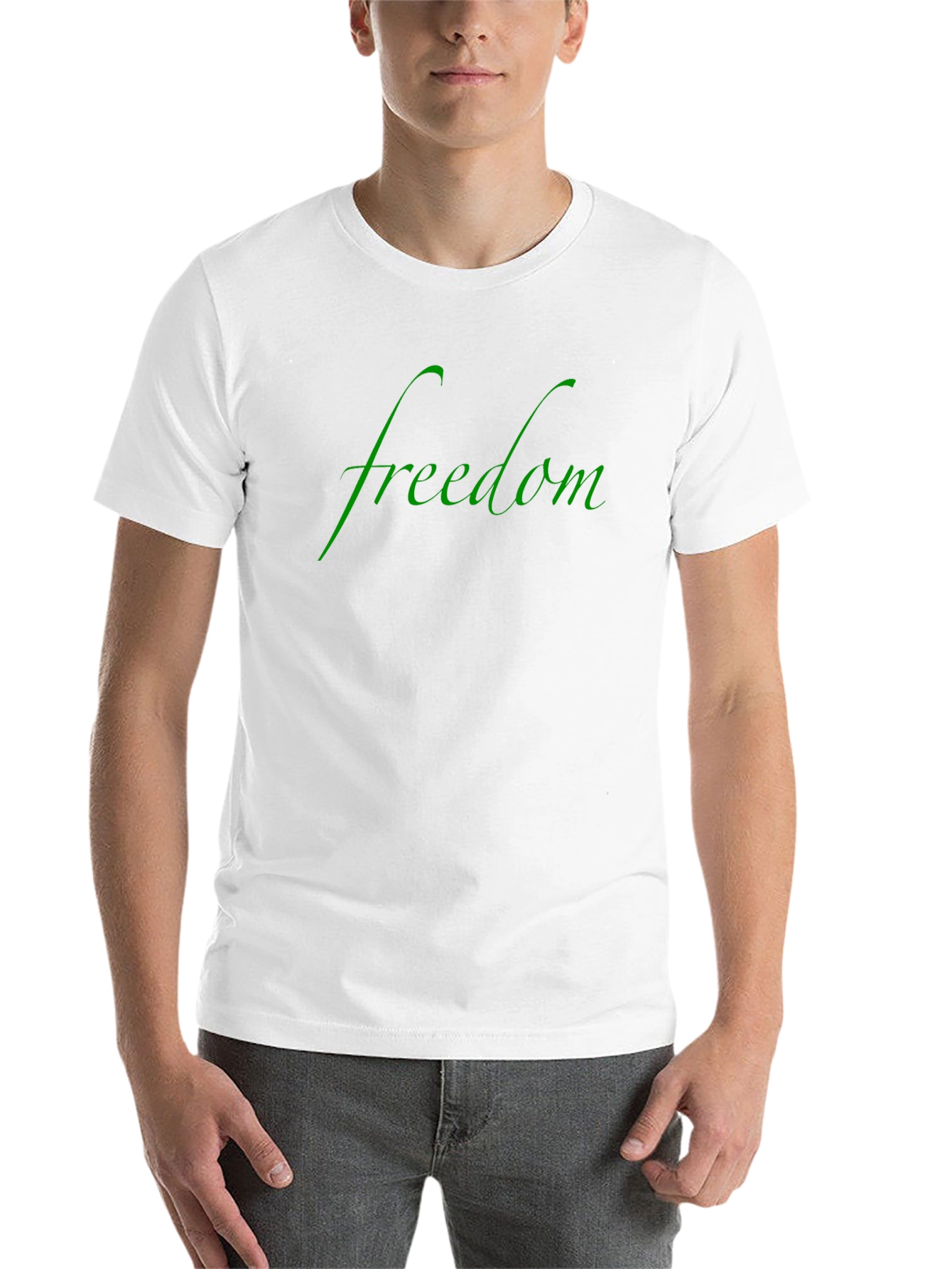 Black Freedom Graphic Tee - Bold Statement Shirt view 14