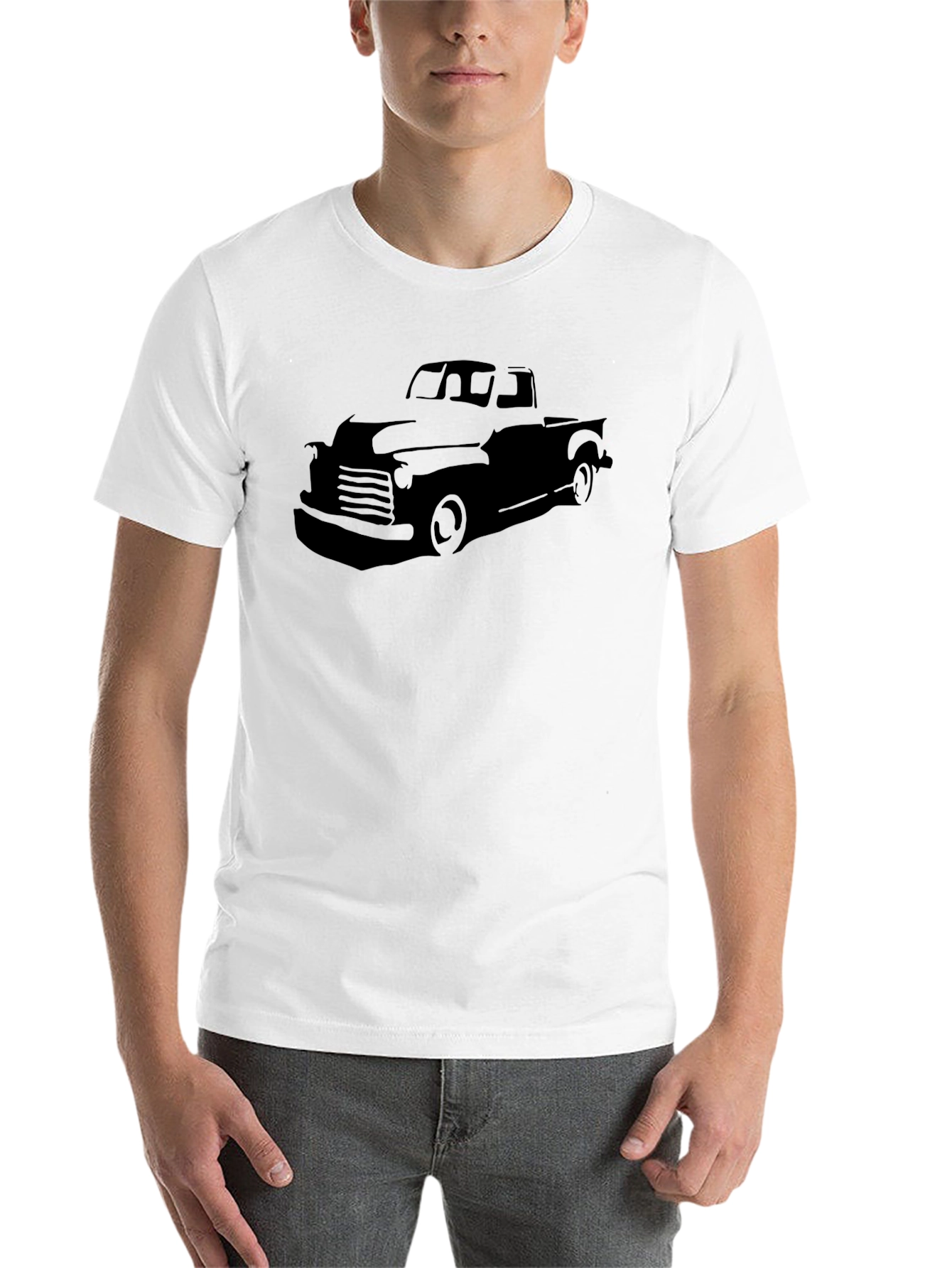 Black Classic Truck Graphic Tee - Black view 14
