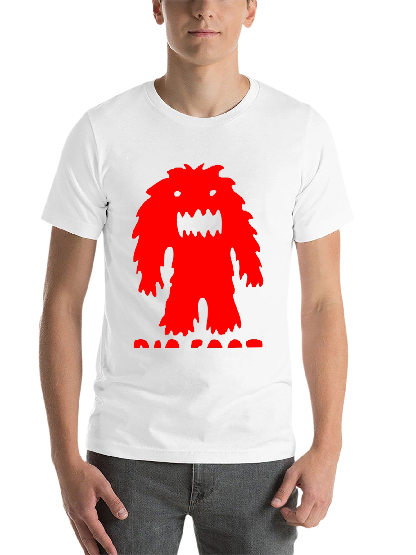 Black Monster Graphic Tee - Black Cotton T-Shirt view 14