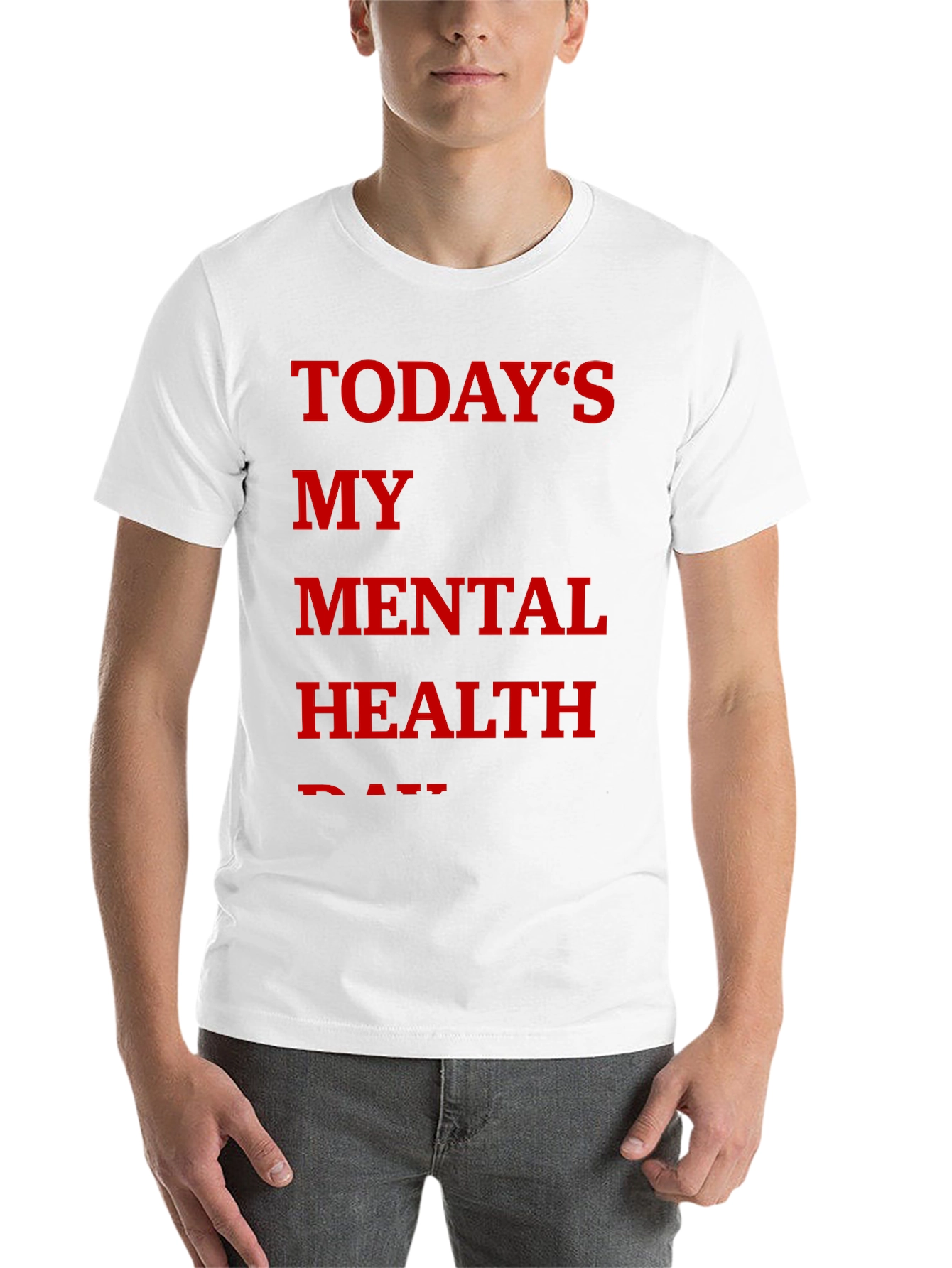 Black Today's My Mental Health Day Graphic Tee view 14