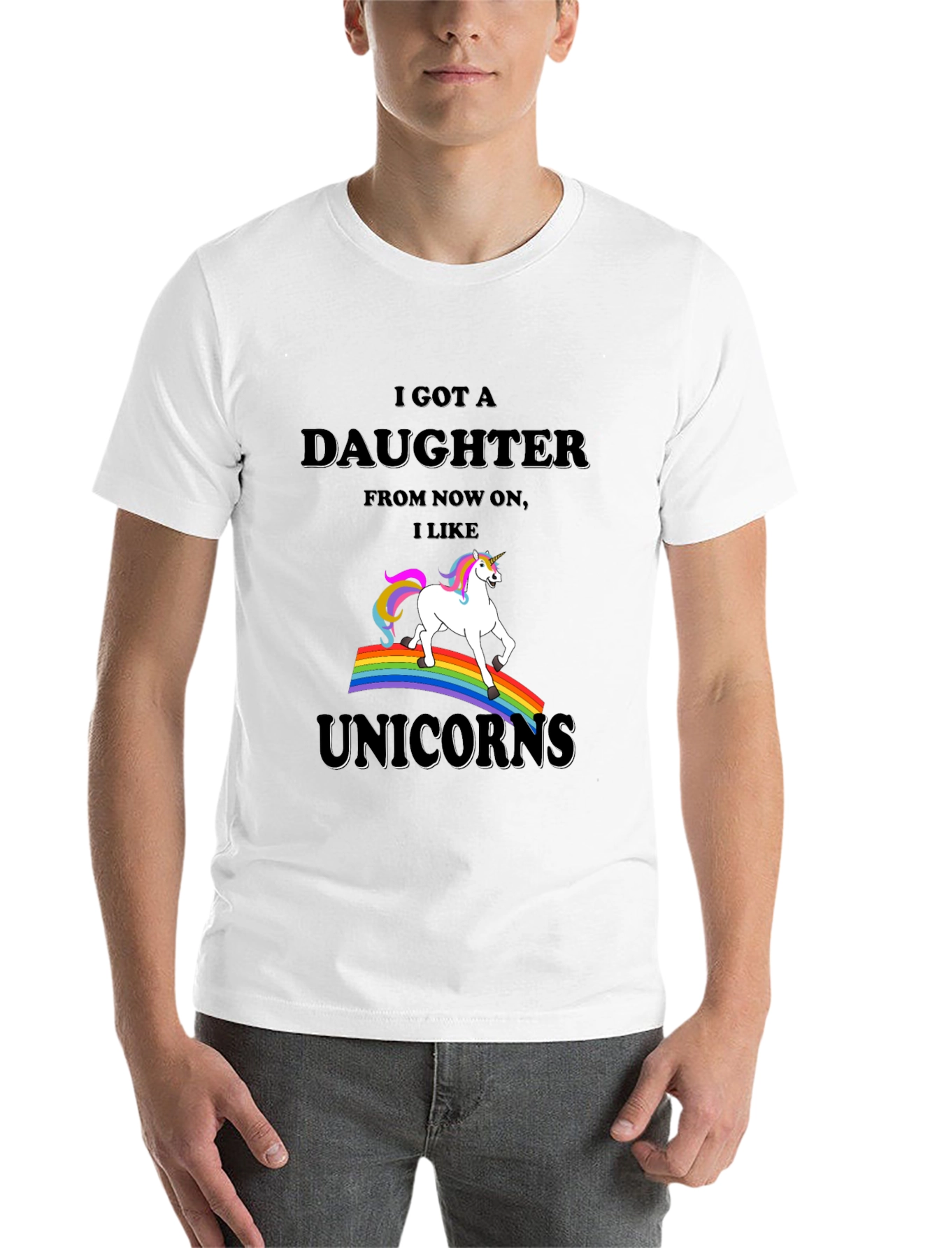 Black I Got a Daughter Unicorn T-Shirt view 14