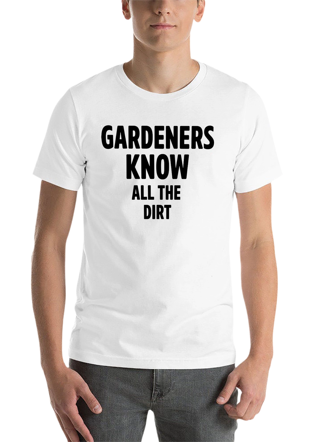 Black Gardeners Know All the Dirt Black T-Shirt view 14