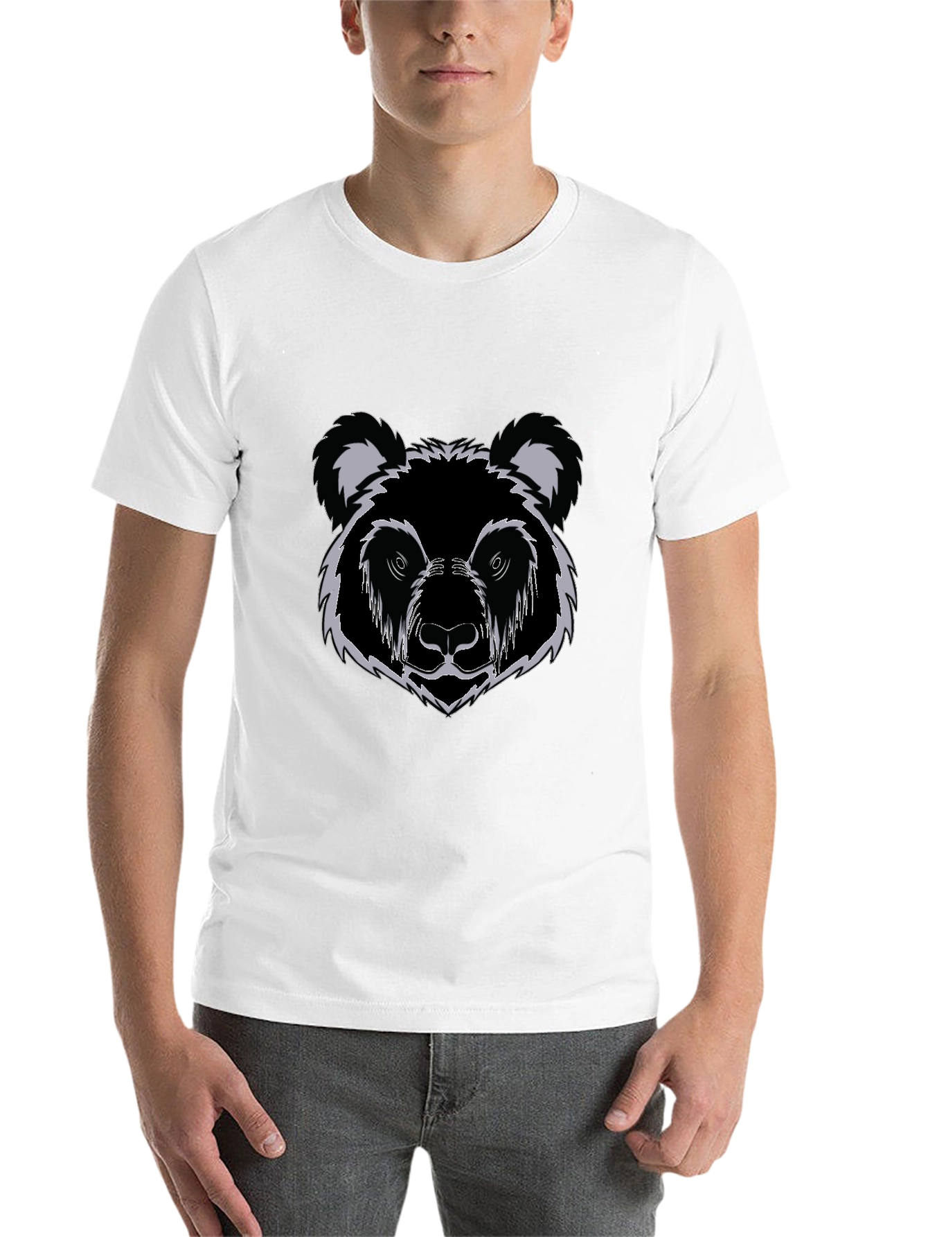 Black Black Bear Graphic Print T-Shirt view 14