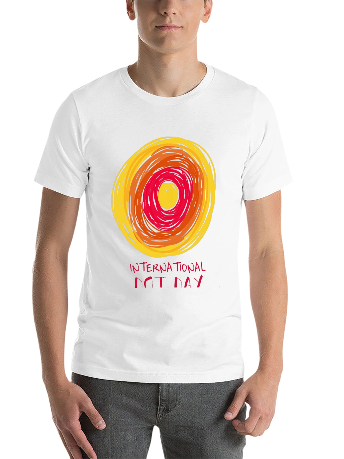 Black International Dot Day Graphic Tee - Artistic Design view 14