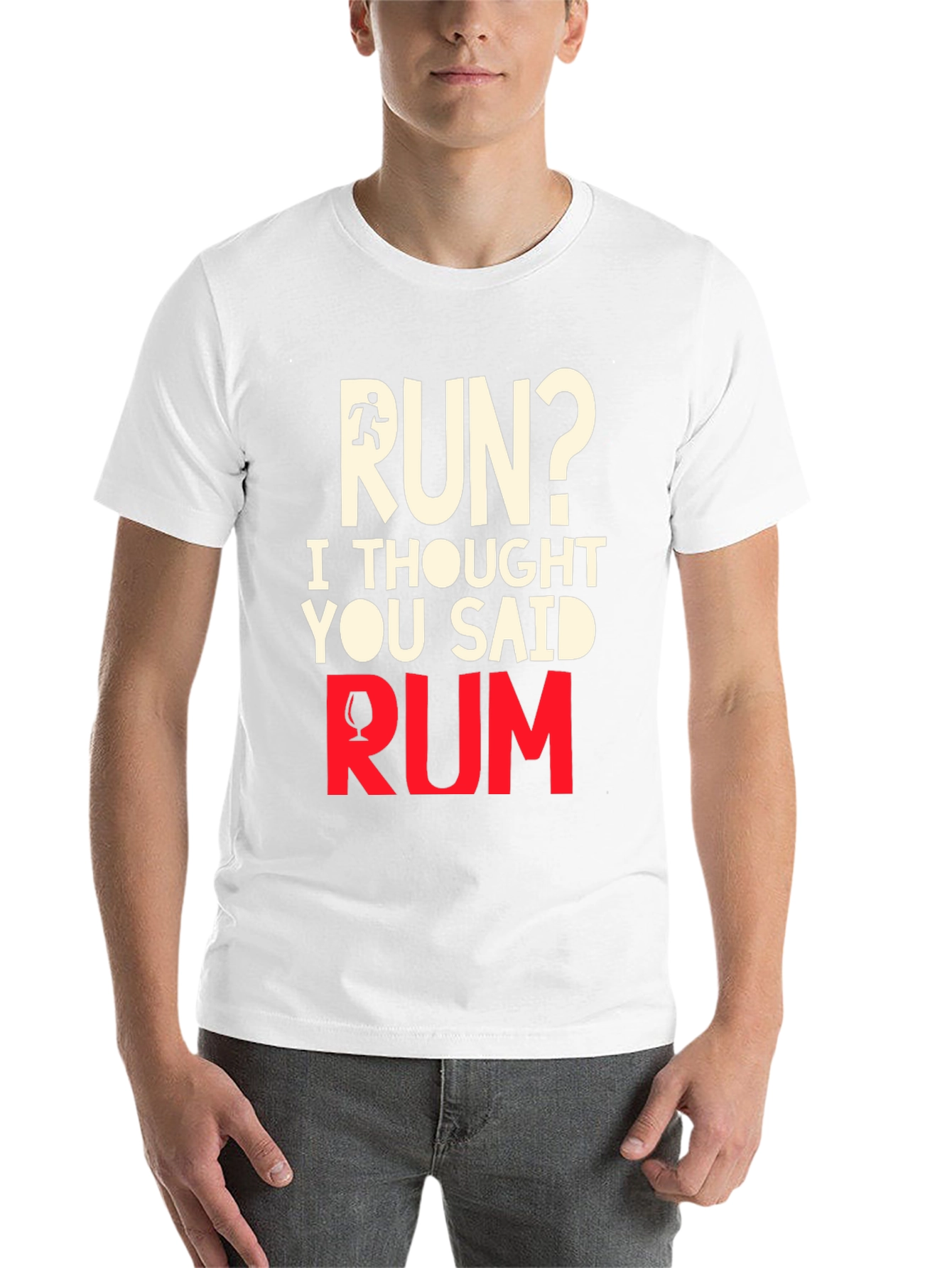 Black Funny Run Rum T-Shirt view 14