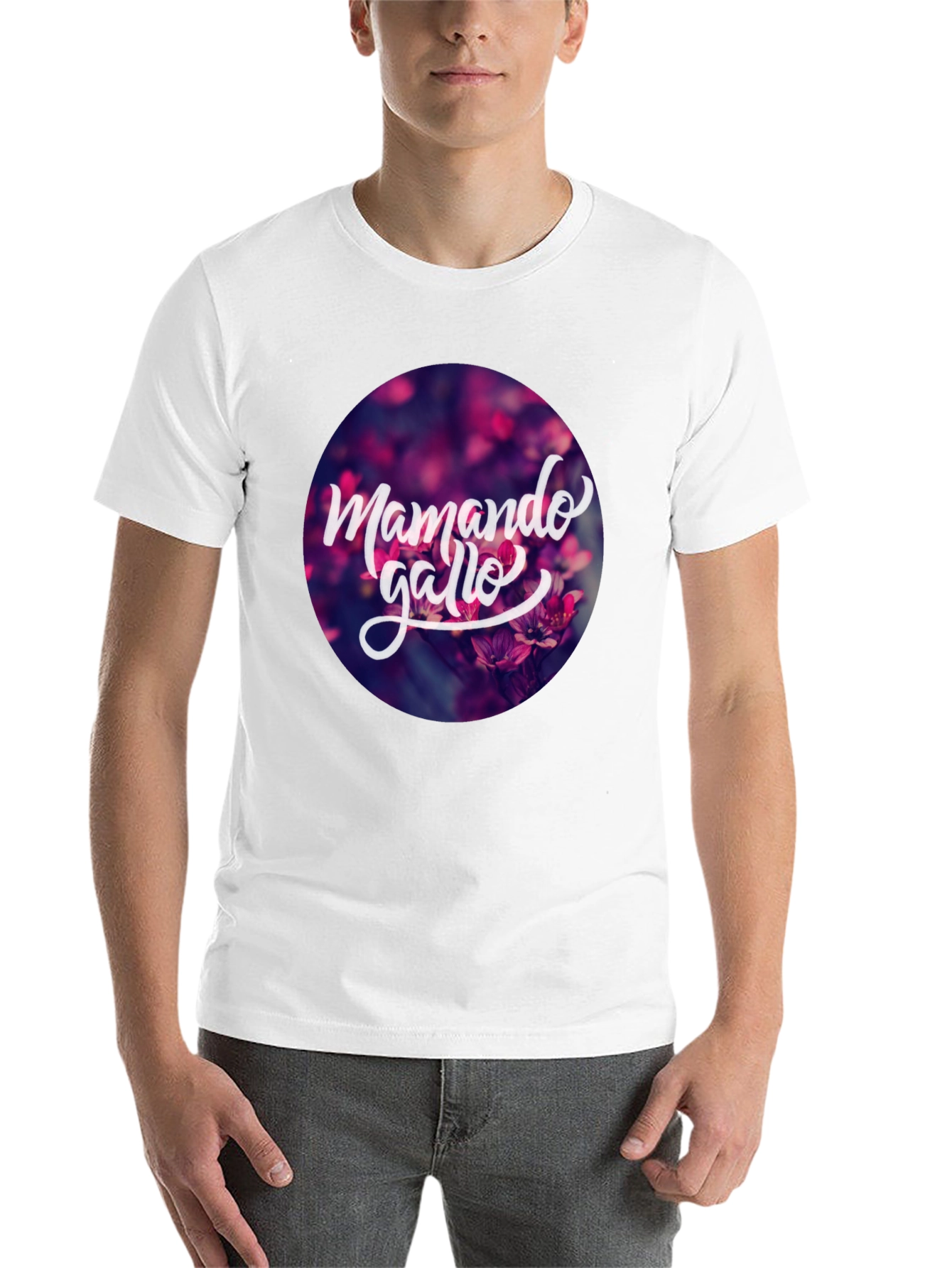 Black Mamando Gallo Floral T-Shirt - Soft Cotton Blend view 14