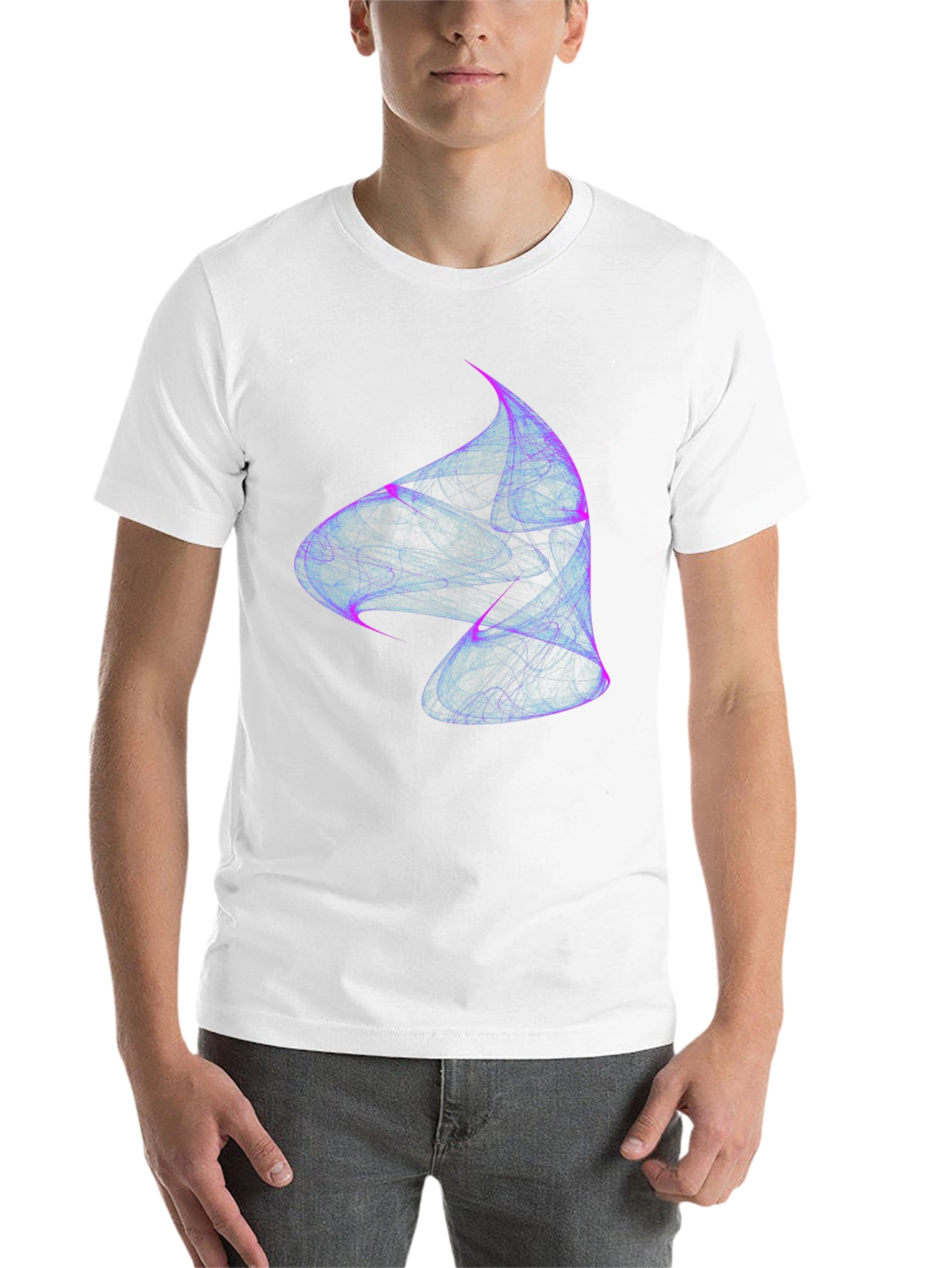 Abstract Swirl Tee - Modern Graphic Print - 14