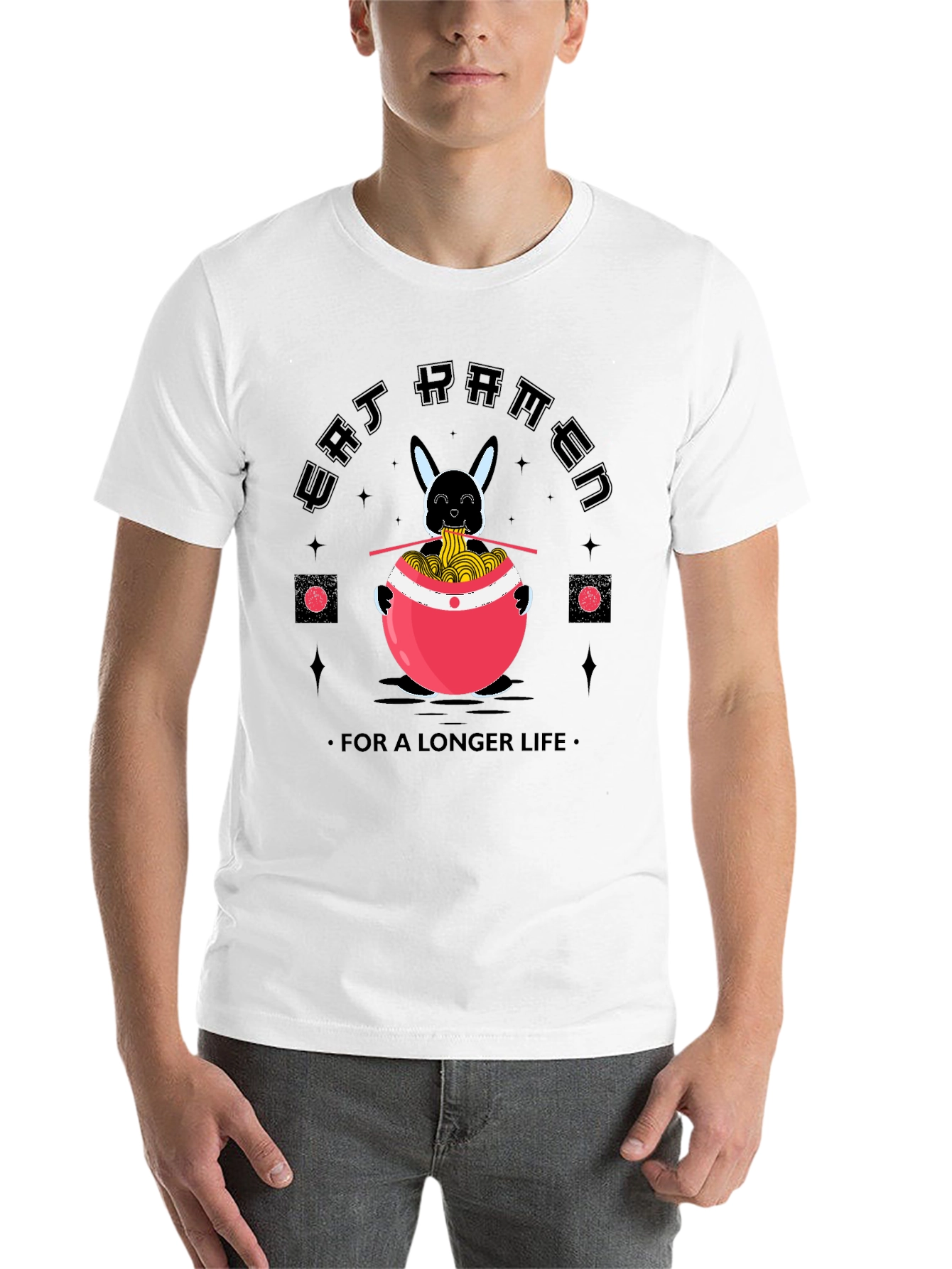 Eat Ramen for a Longer Life Funny T-Shirt - 14