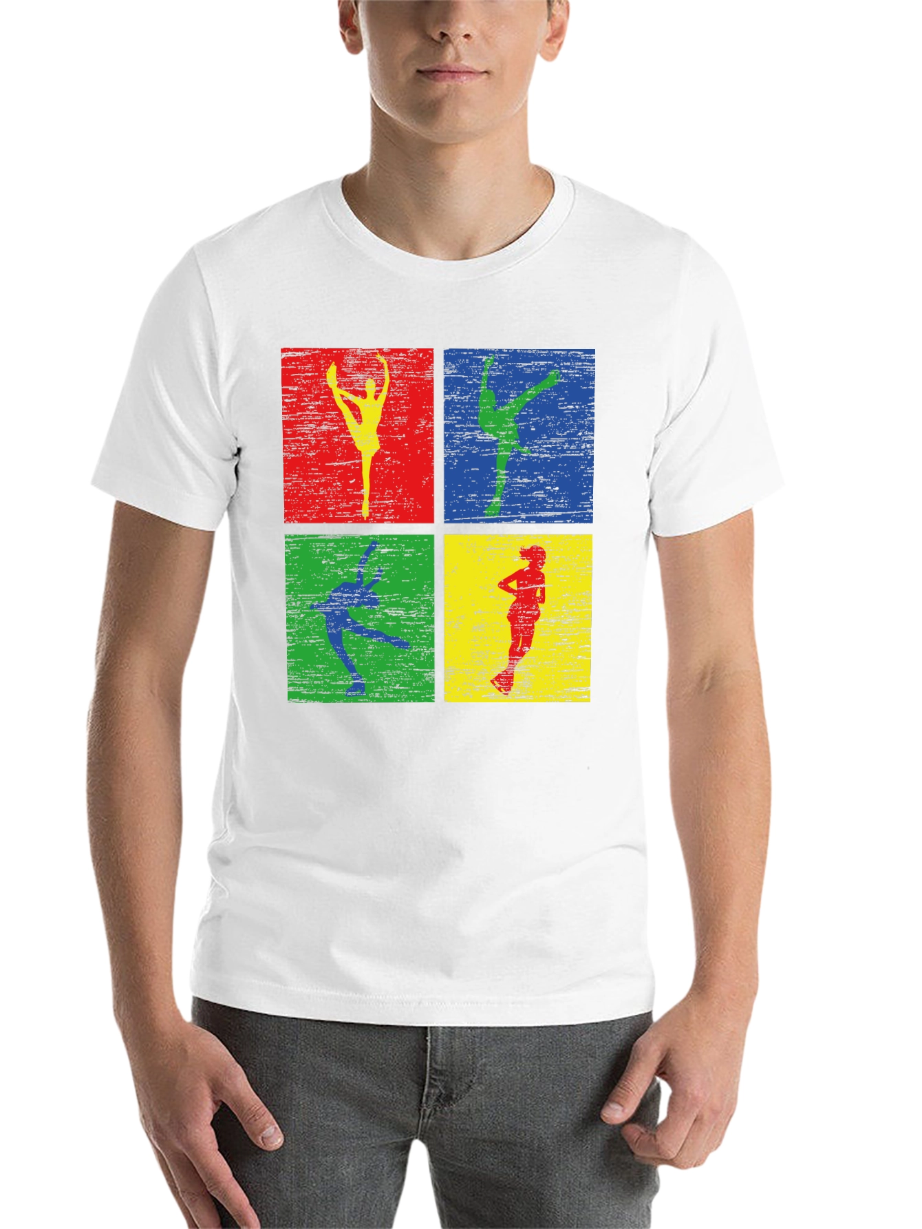 Black Retro Dancer Graphic Tee - Men's Black T-Shirt view 14