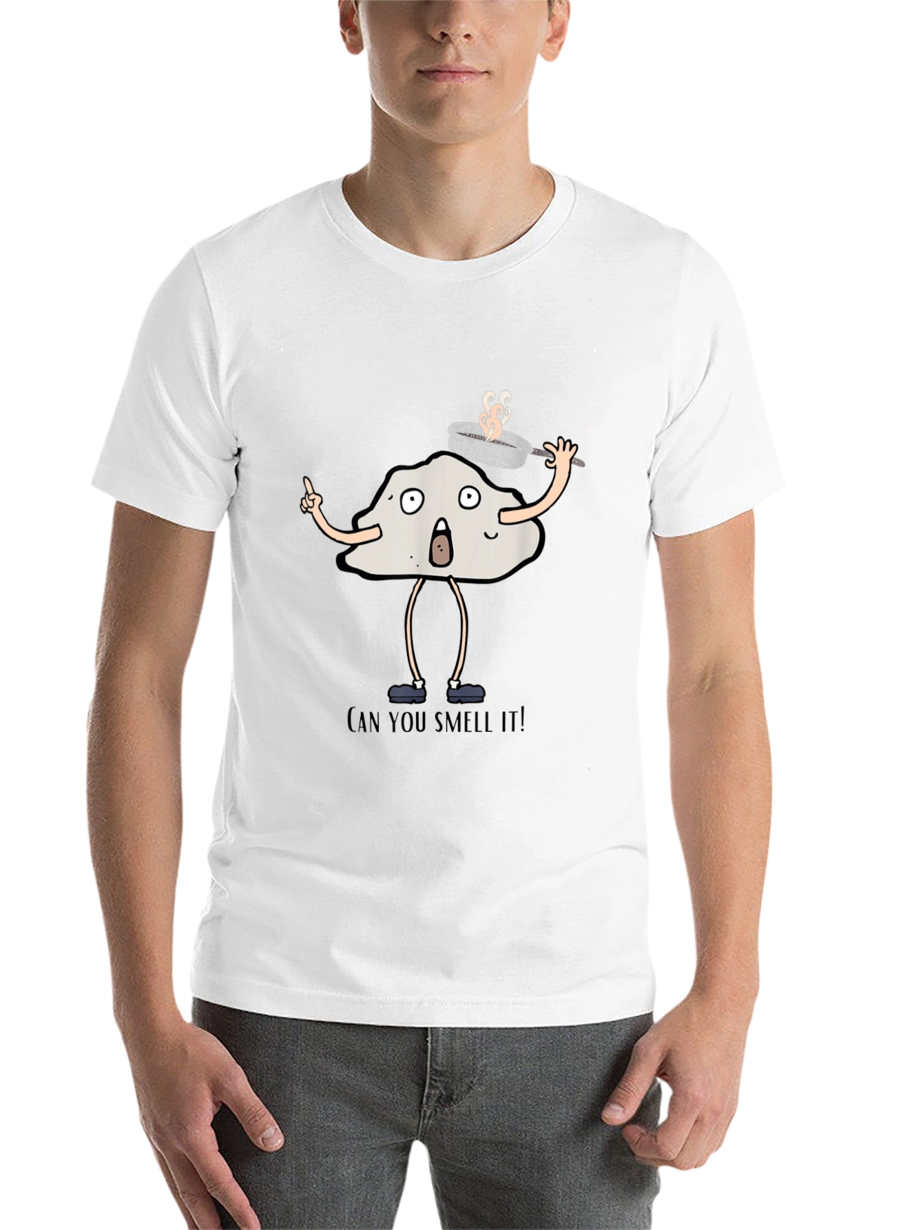 Black Funny Dough Character Black T-Shirt view 14