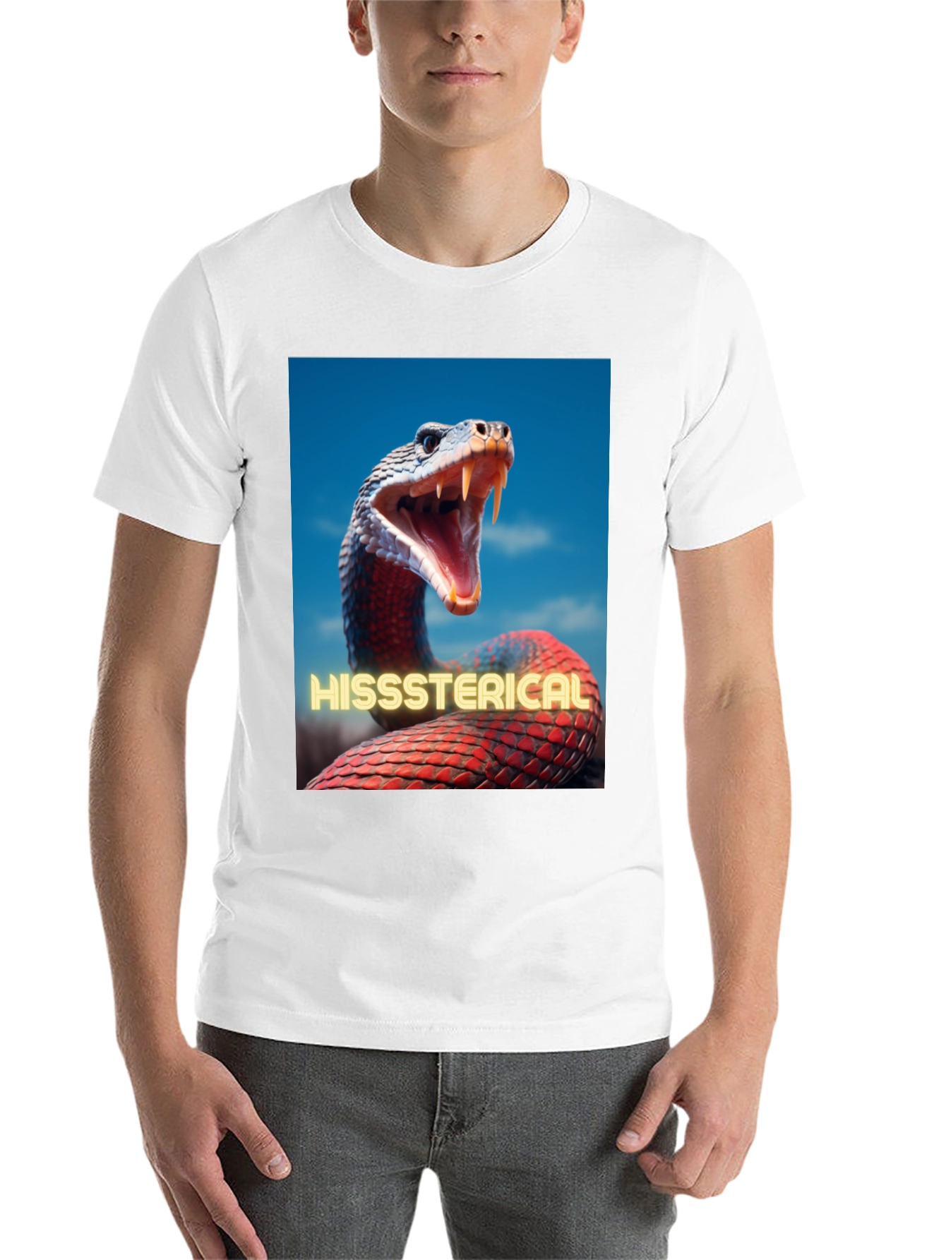 Black Hisssterical Snake T-Shirt view 14