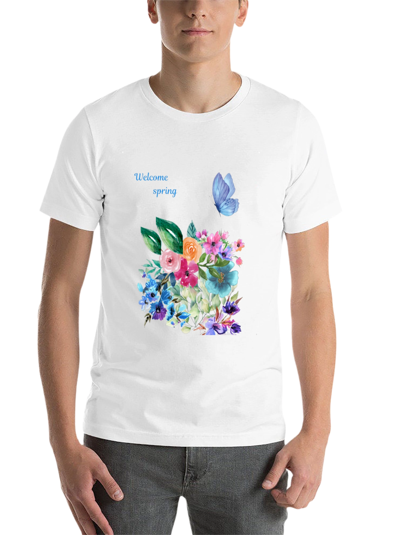 Black Spring Welcome Floral T-Shirt view 14