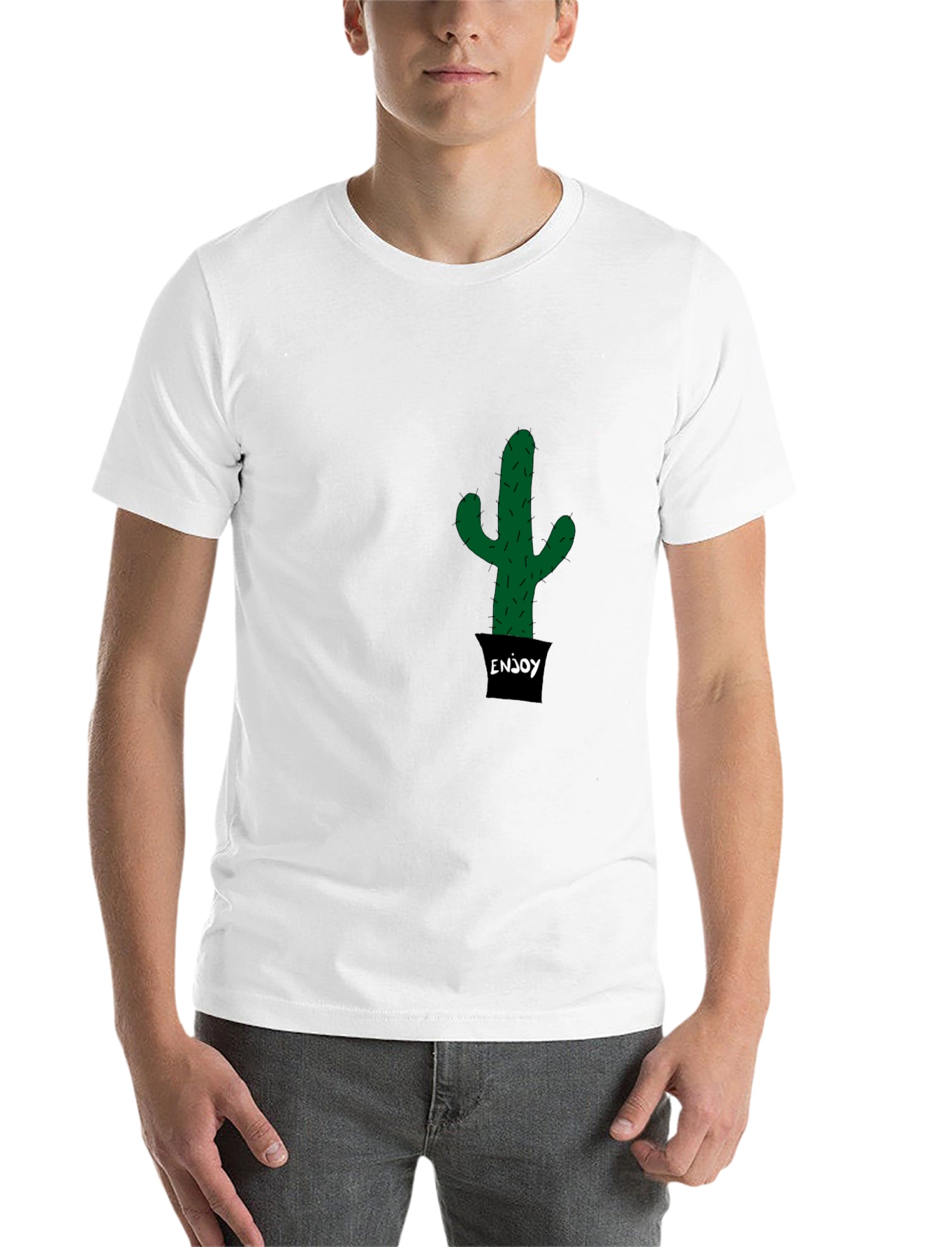 Black Cactus Enjoy T-Shirt - Trendy & Unique view 14