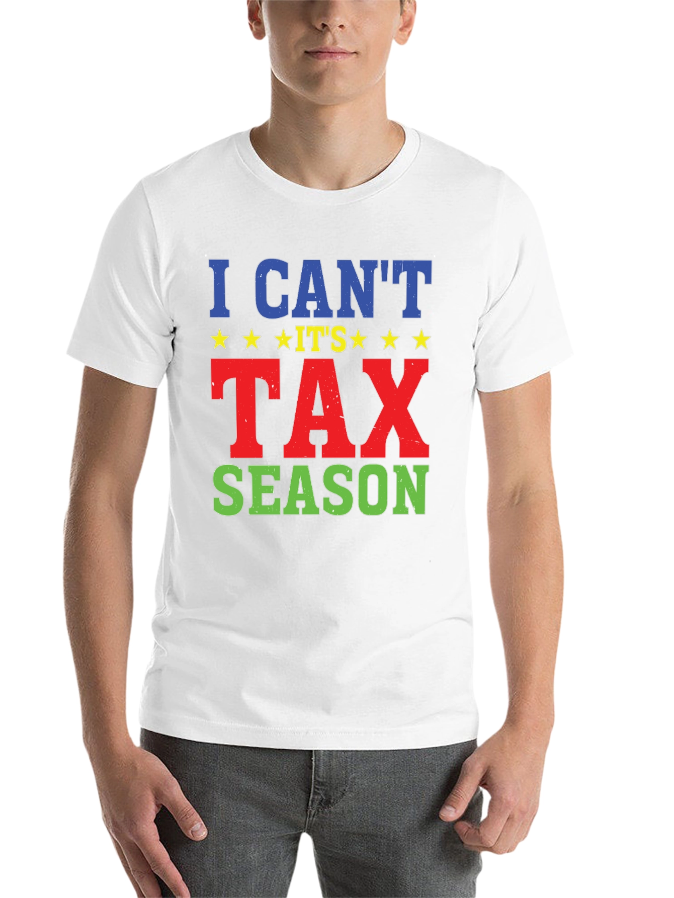 Black Funny I Can't It's Tax Season Graphic Tee view 14