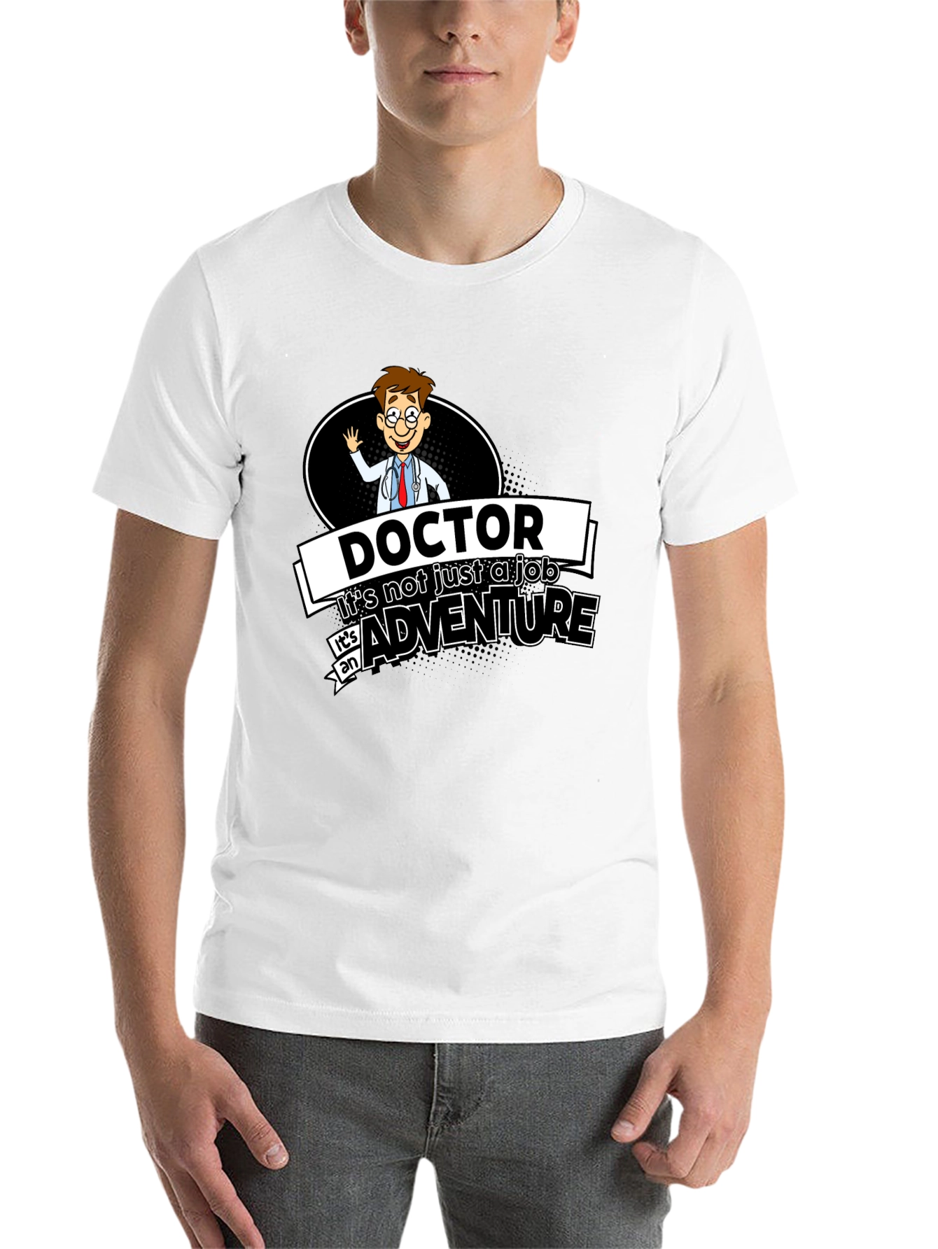 Black Doctor Adventure Black T-Shirt view 14