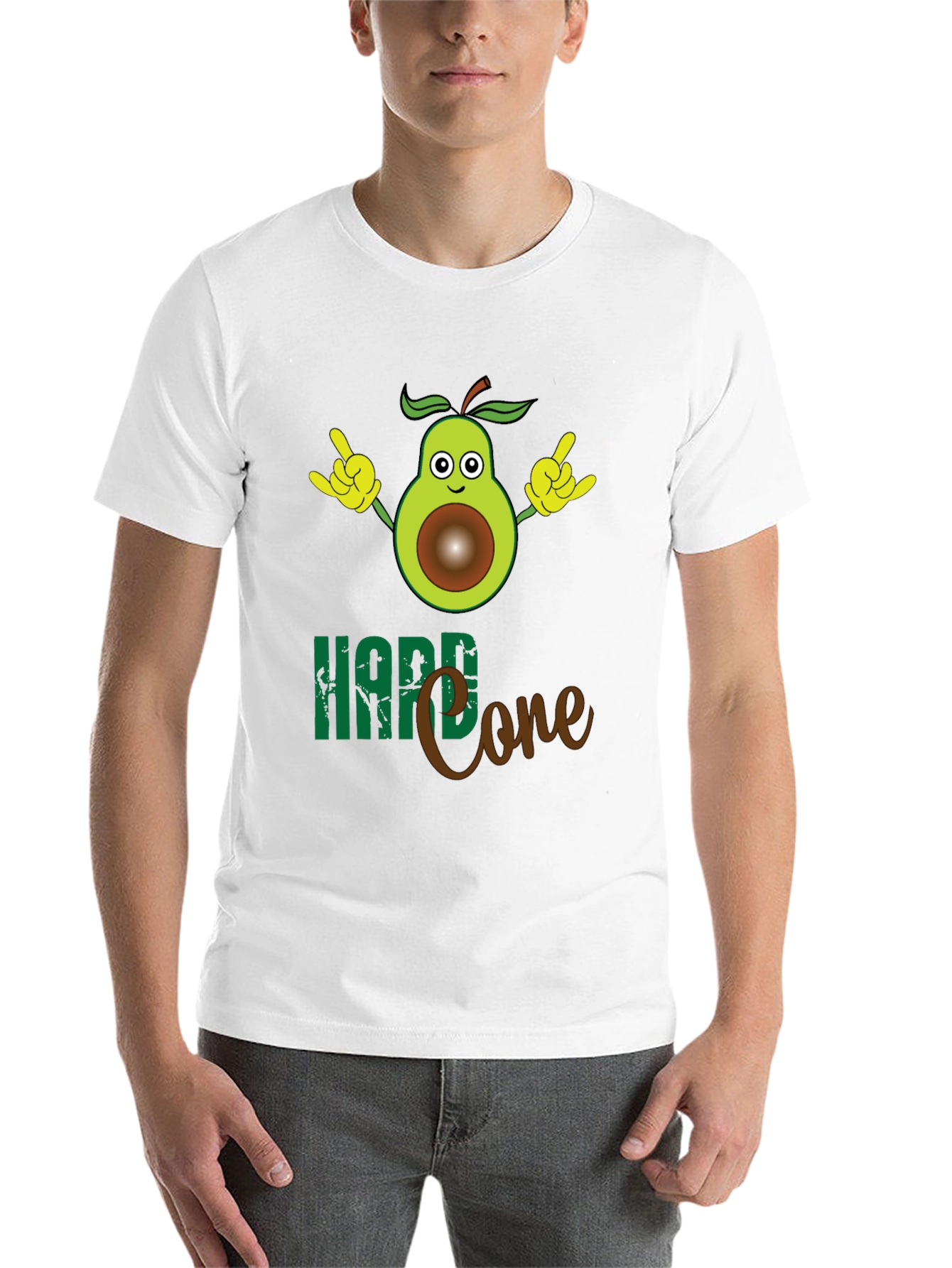 Black Hard Core Avocado T-Shirt view 14
