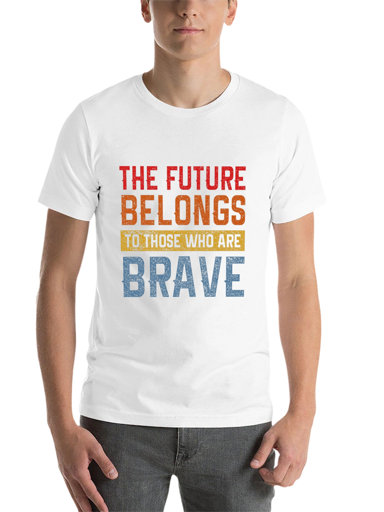 Black Future Belongs to the Brave Graphic Tee view 14