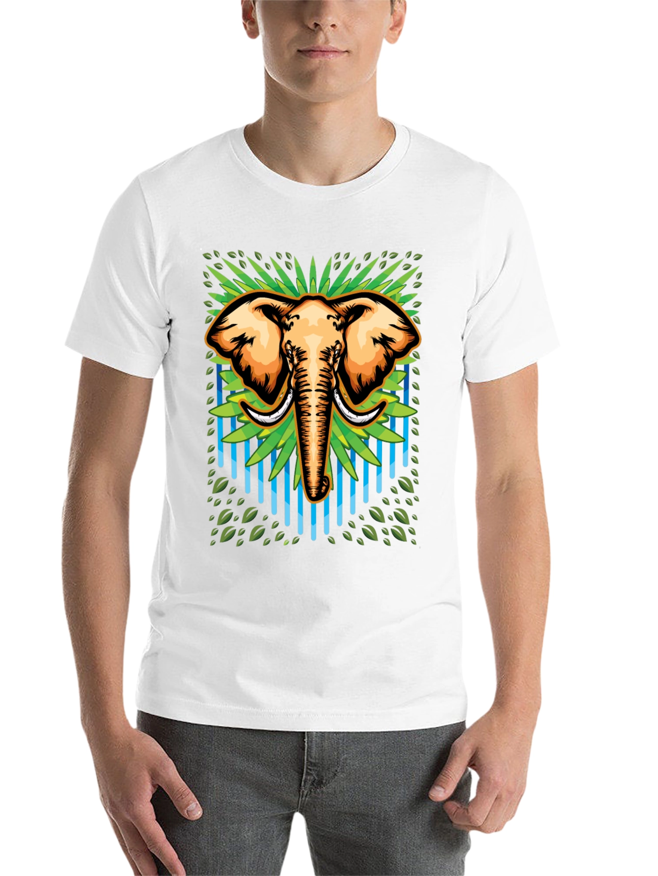 Black Elephant Graphic Tee - Cool Animal Design view 14