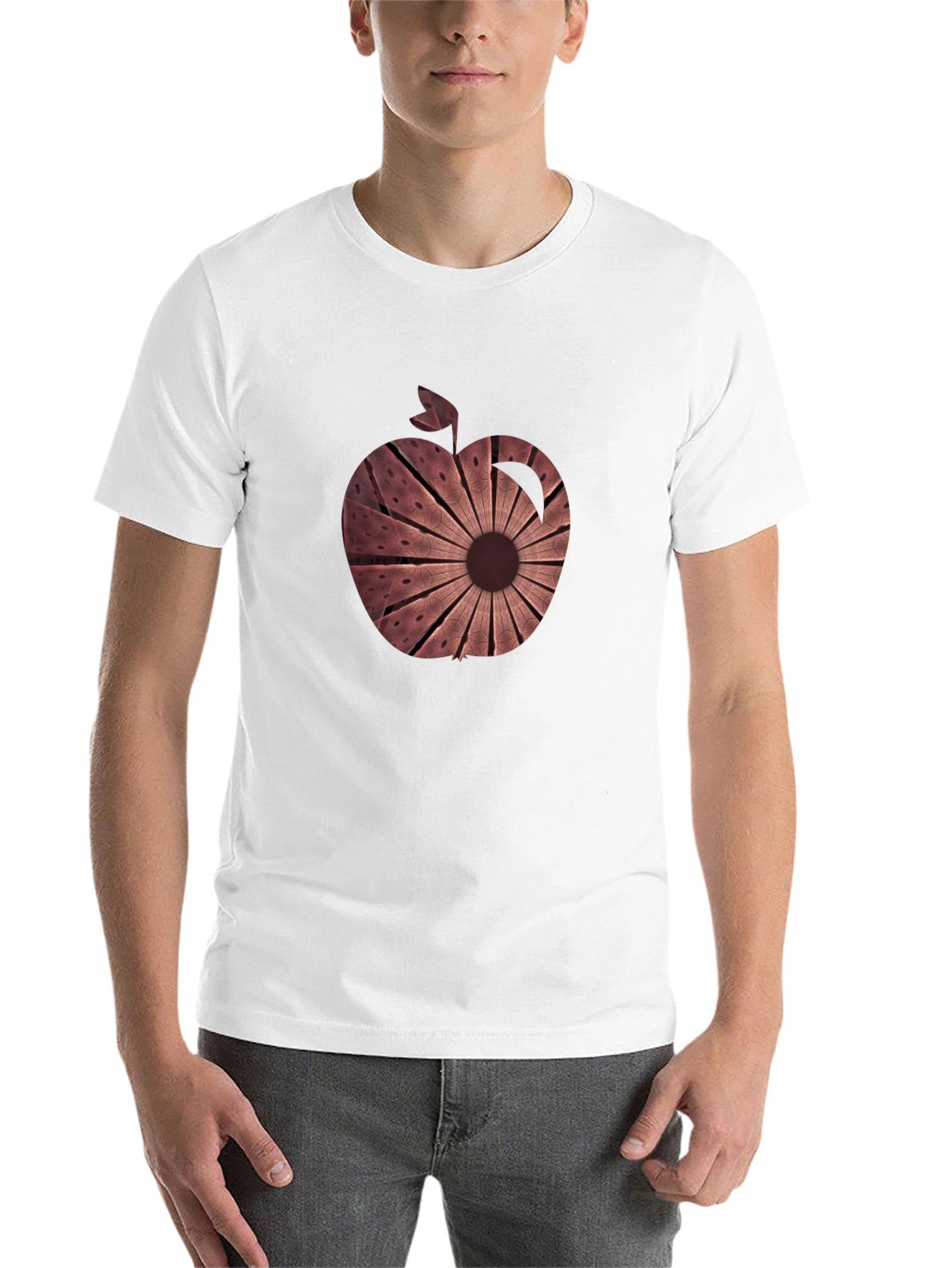 Abstract Apple Graphic Tee - Unique Design - 14