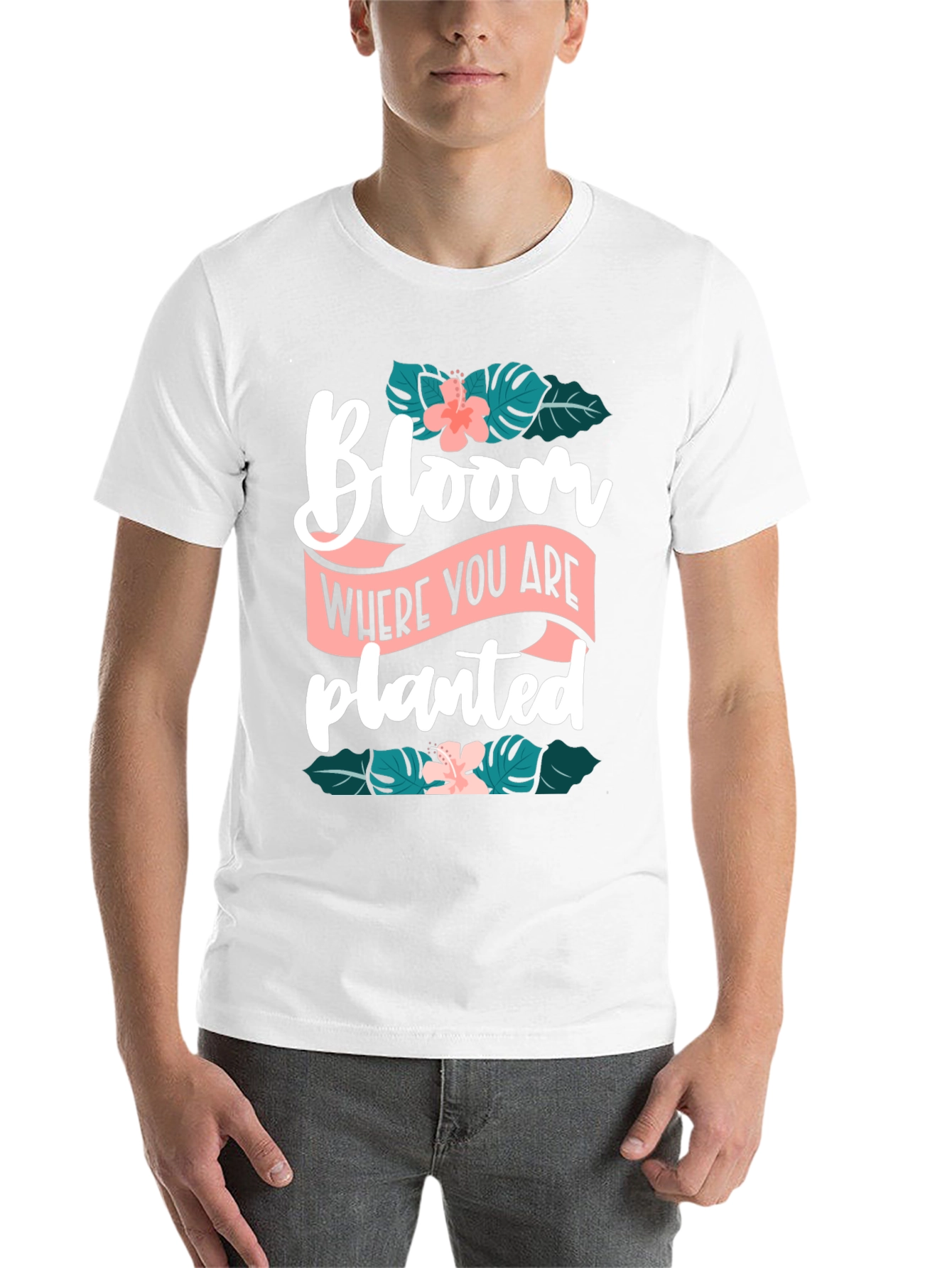 Black Bloom Where You Are Planted Graphic Tee view 14