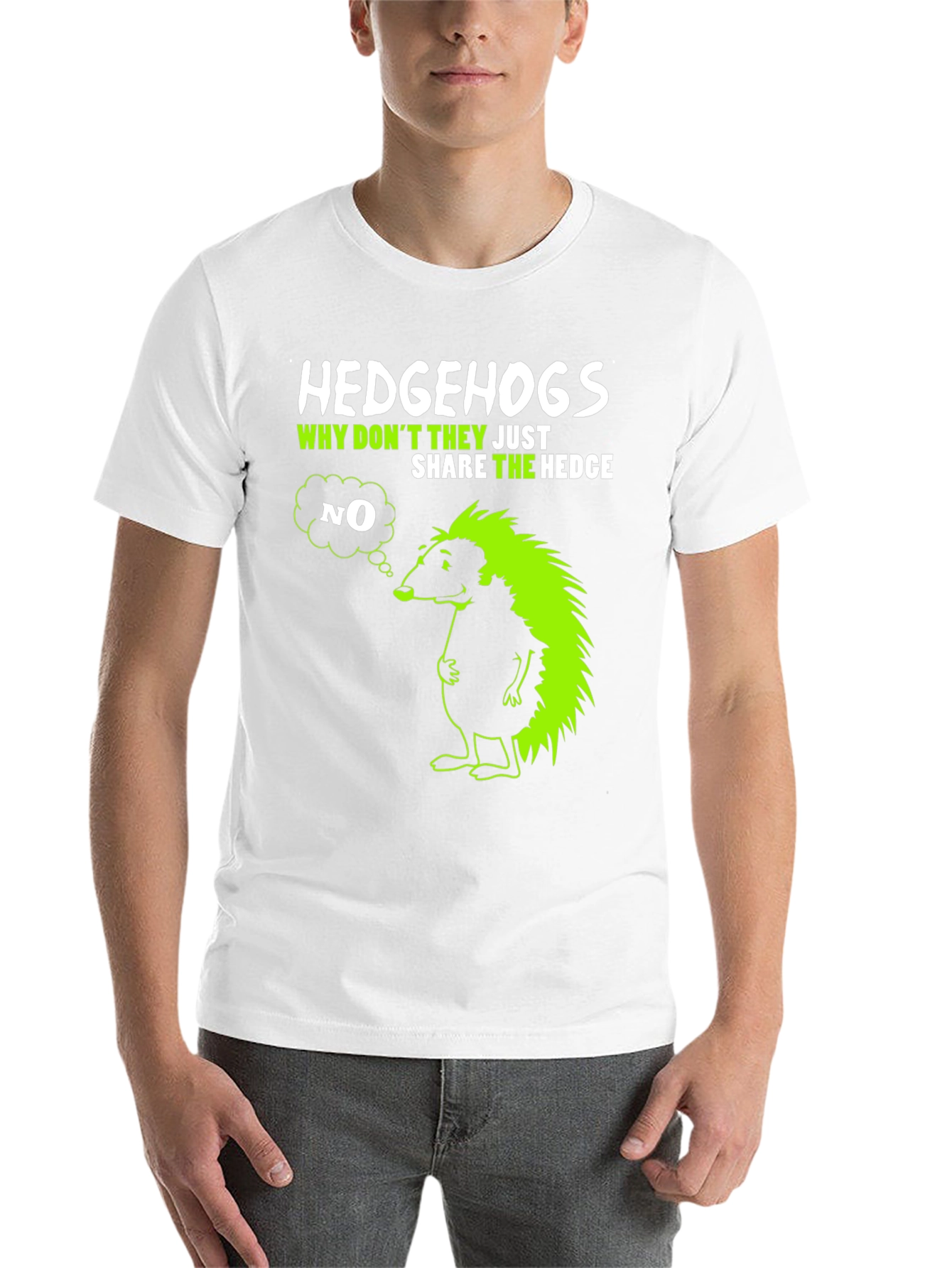 Black Hedgehog Graphic T-Shirt - Why Don't They Share? view 14