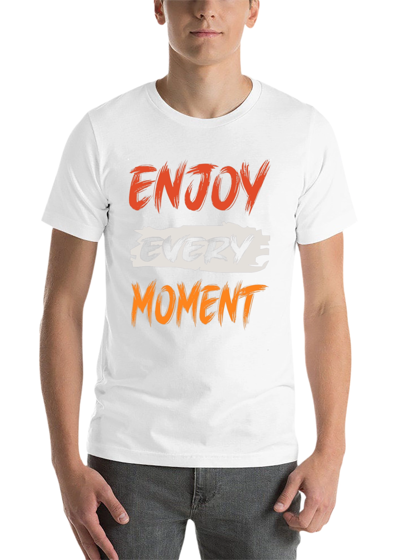 Black Enjoy Every Moment Graphic Tee - Black view 14