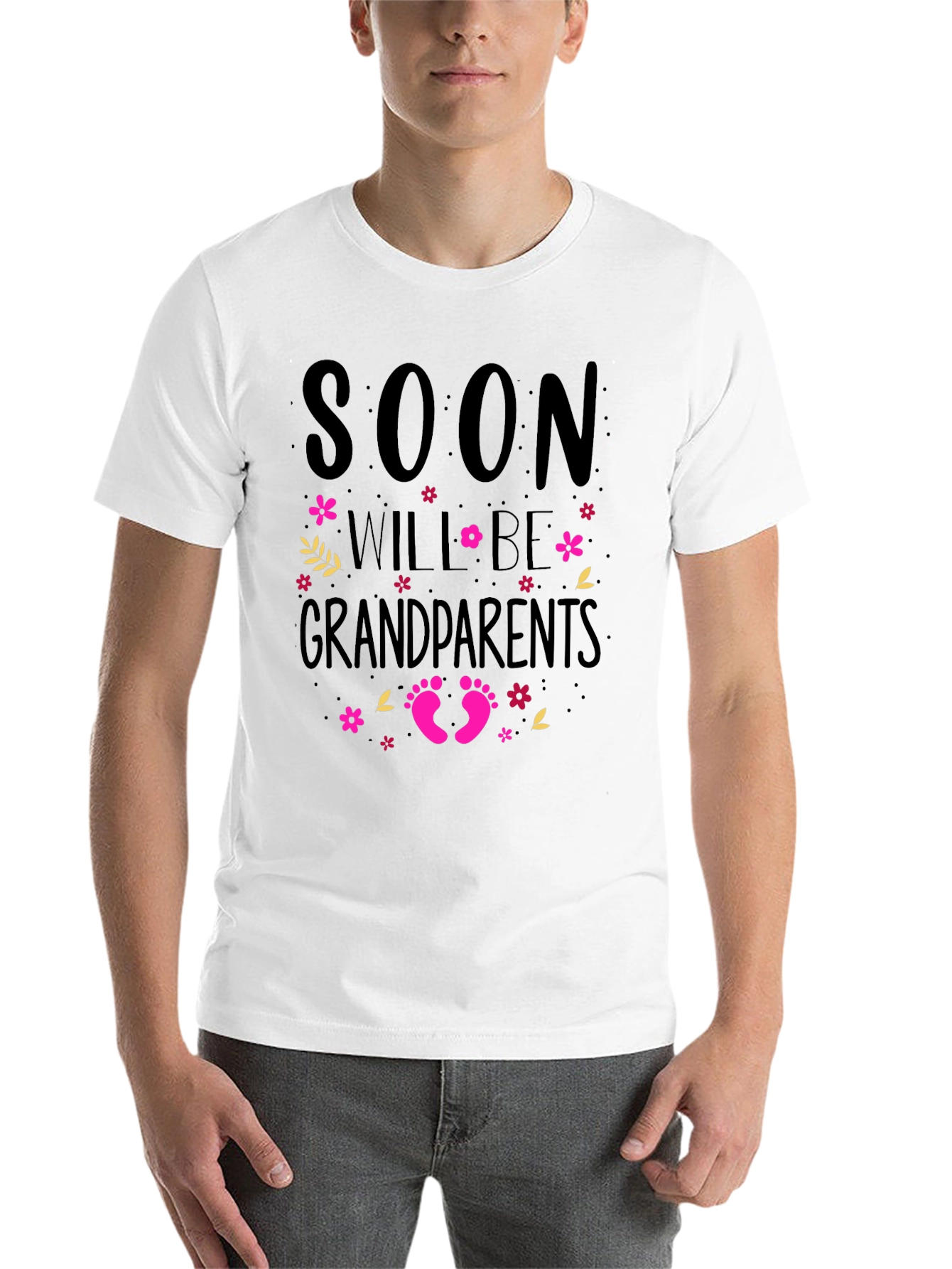 Black Soon to be Grandparents T-Shirt view 14