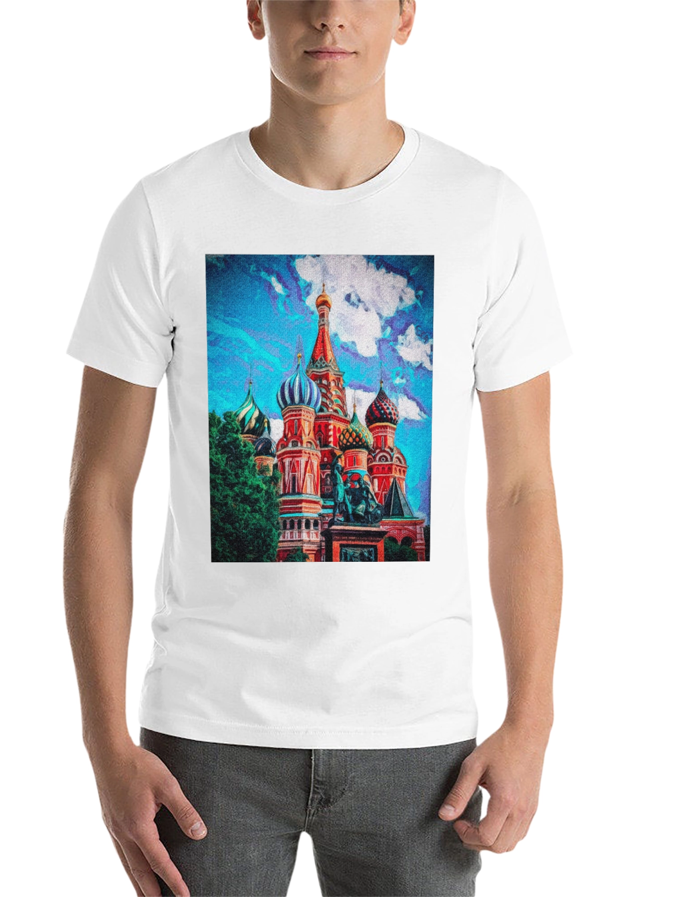 Black St. Basil's Cathedral Graphic T-Shirt view 14