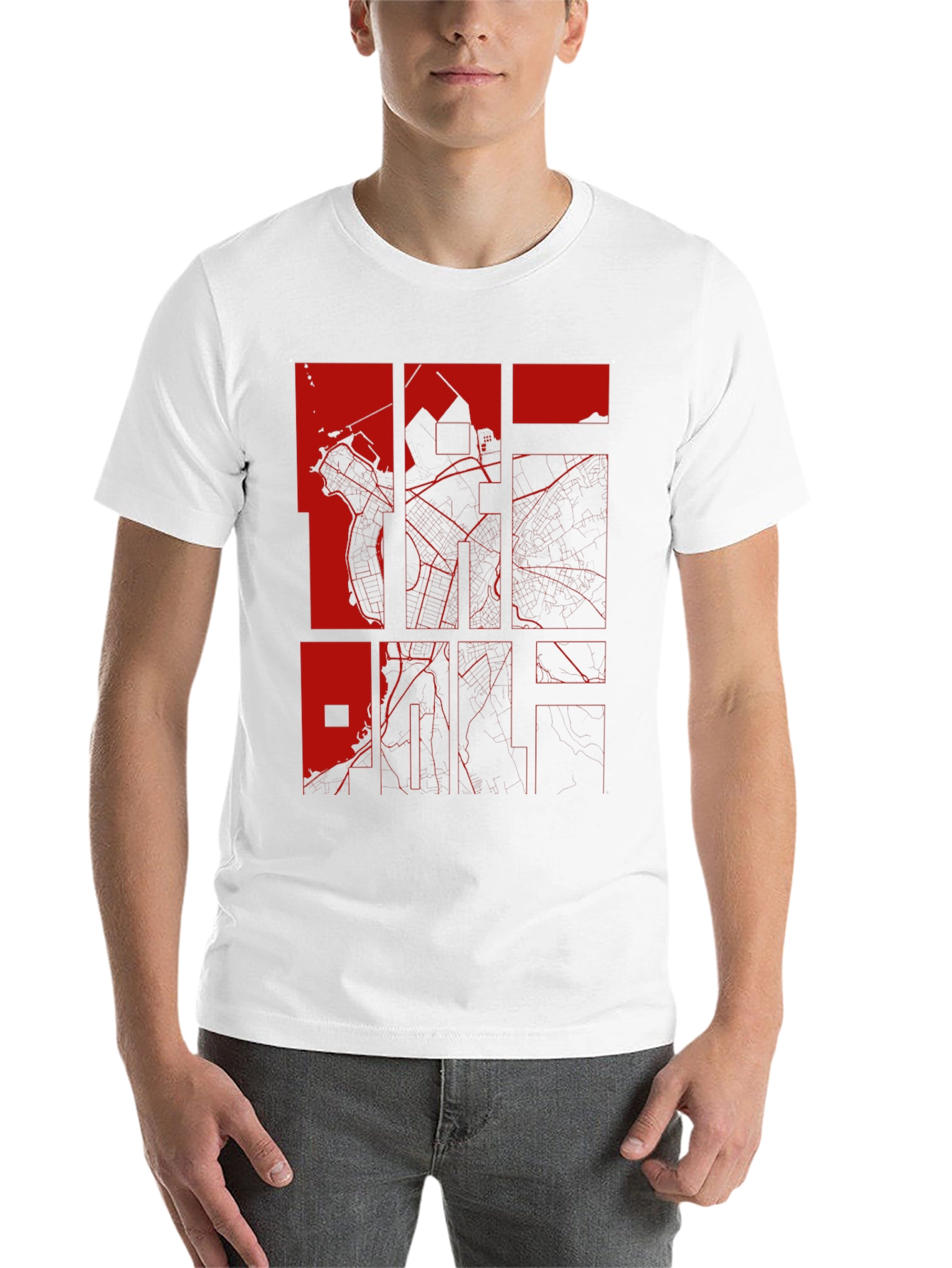 Black Abstract Graphic Print Black T-Shirt view 14