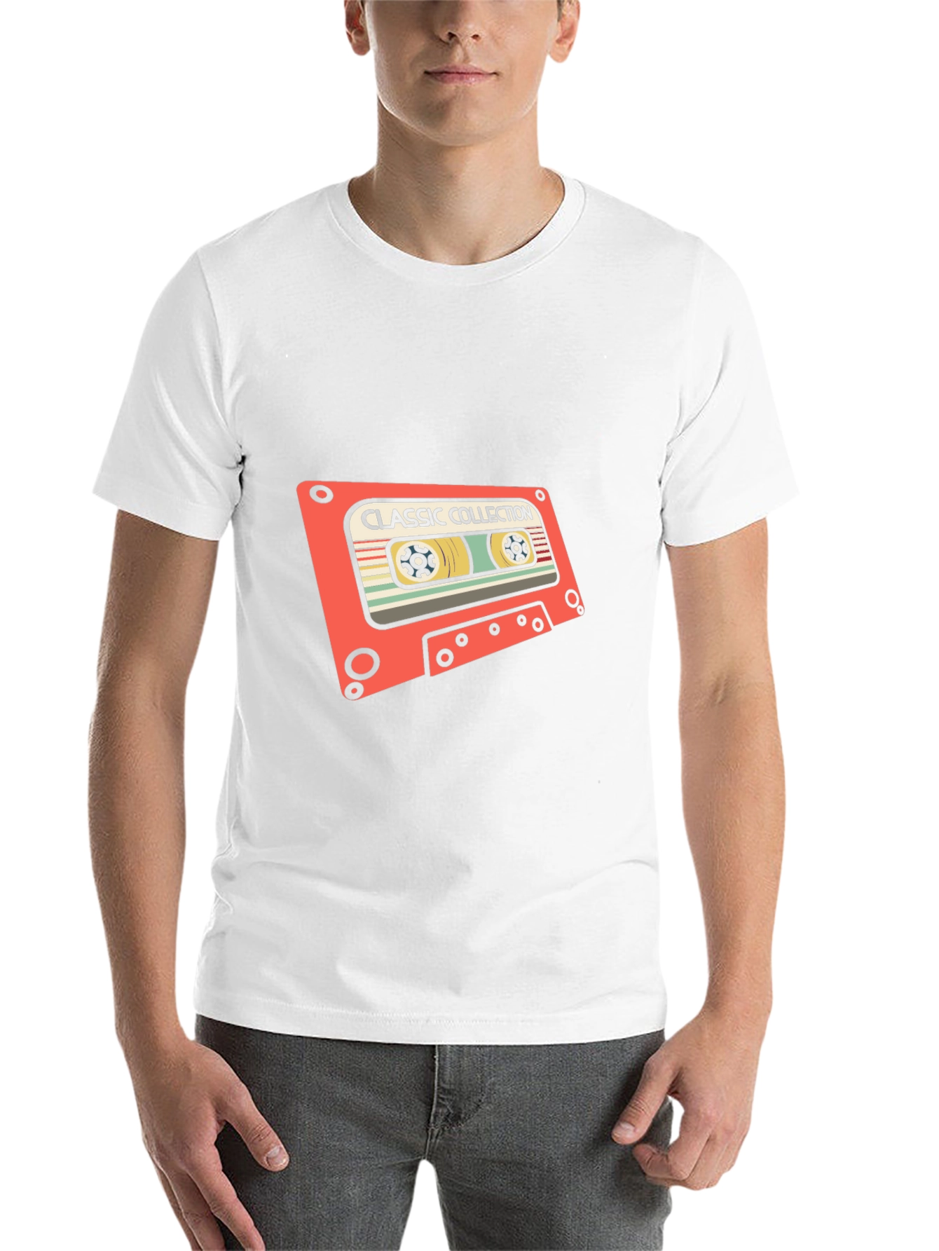 Black Retro Cassette Tape Graphic T-Shirt view 14